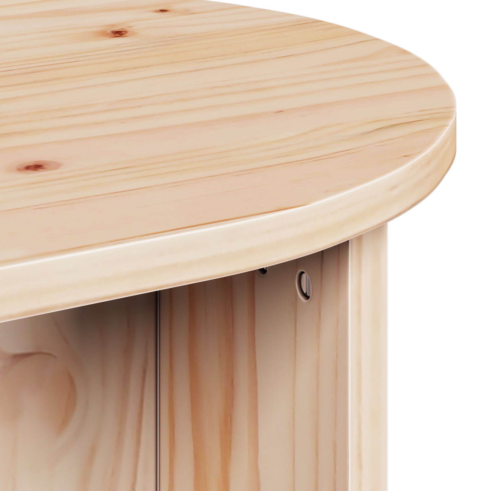 Masă de cafea natural 80 x 39.5 x 35 cm Lemn de brad solid GartenMobel Dekor