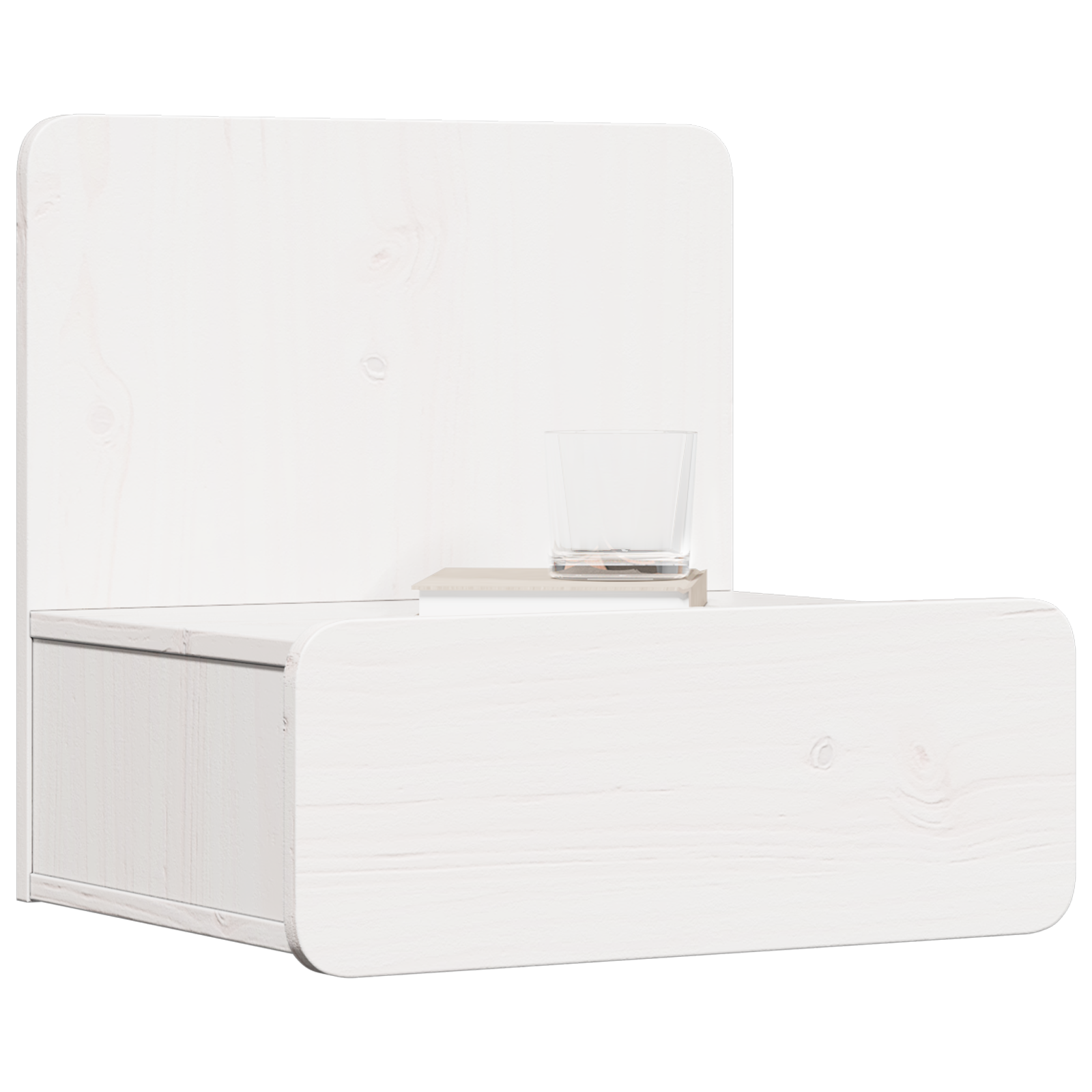 Noptieră Montată pe Perete 2 pcs Alb 44 x 32.5 x 40 cm GartenMobel Dekor