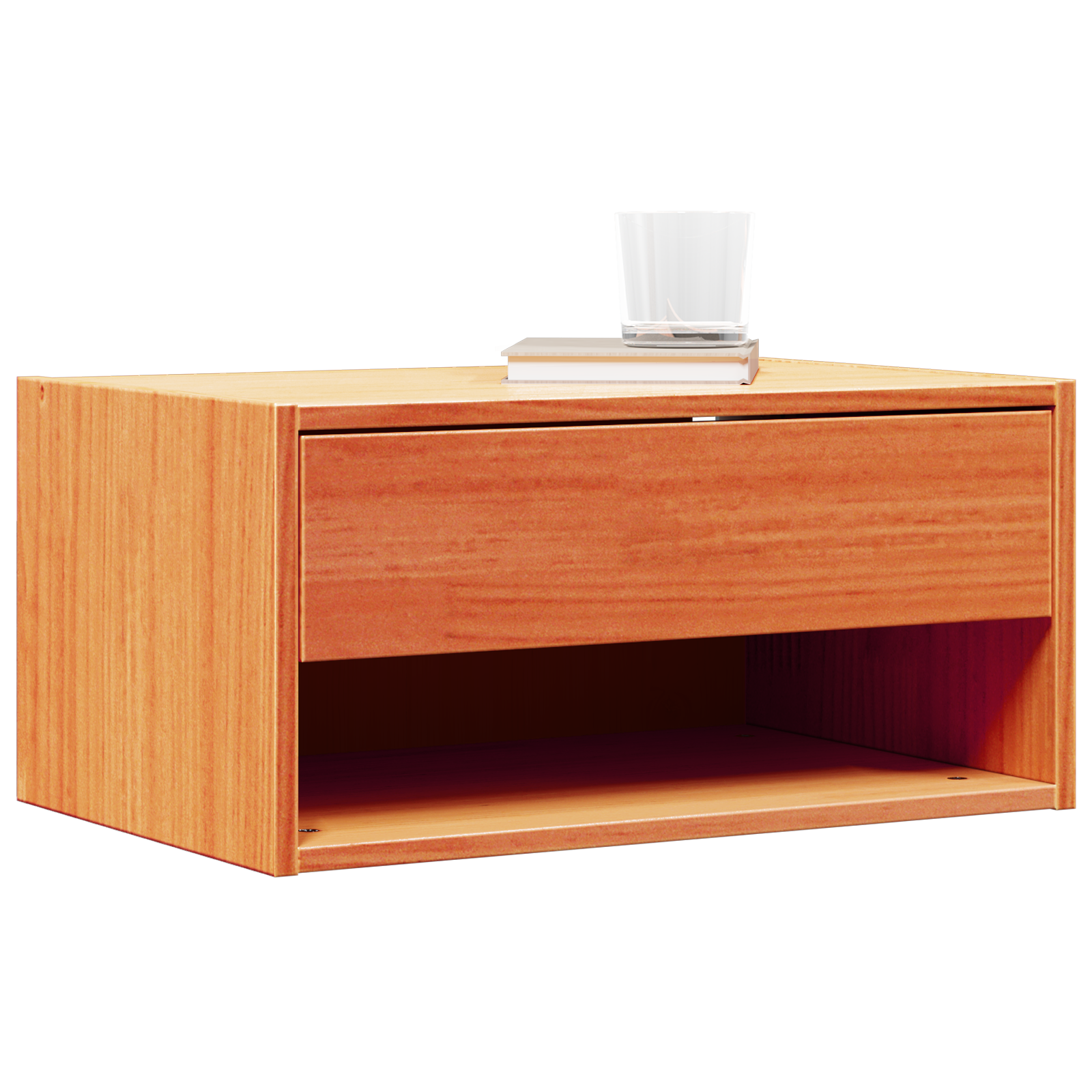 Noptieră Montată pe Perete 2 pcs Maro ceruit 50 x 32.5 x 24 cm GartenMobel Dekor