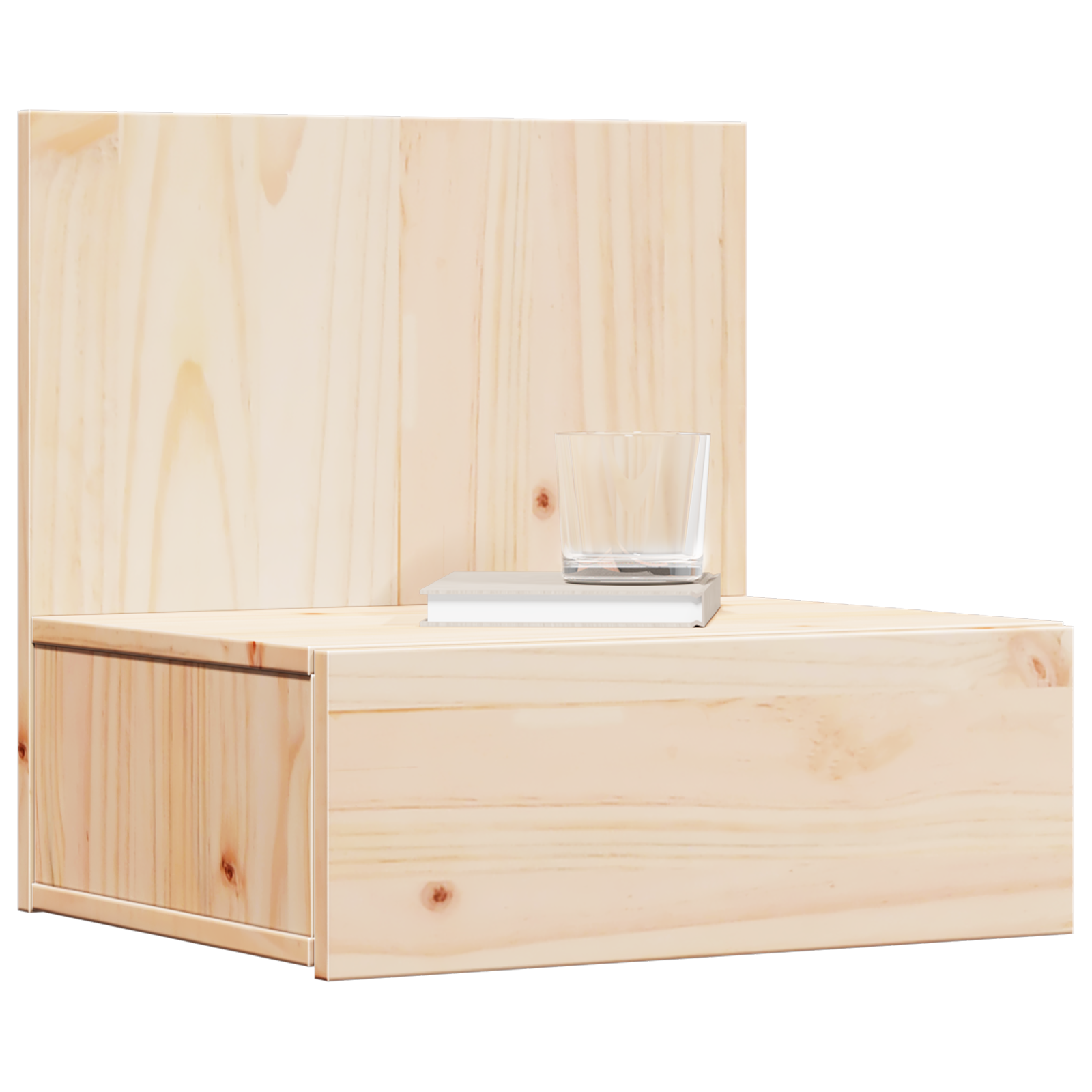 Noptieră Montată pe Perete cu sertar Pe perete Maro 42 x 32.5 x 40 cm GartenMobel Dekor