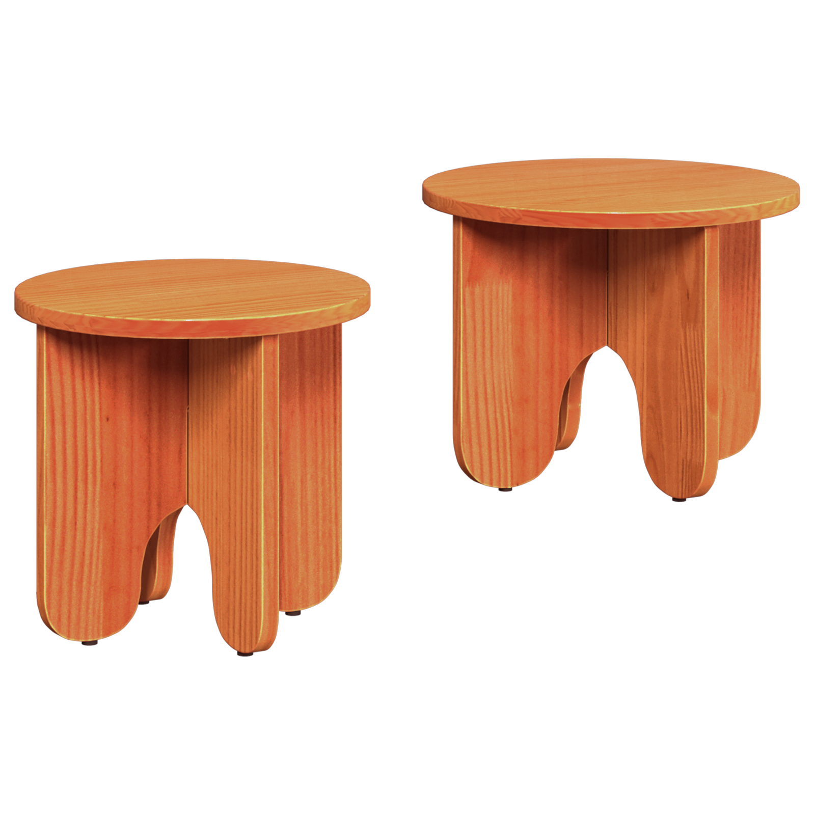 Set de măsuțe de cafea 2 pcs Maro ceruit 39.5 x 39.5 x 30 cm GartenMobel Dekor