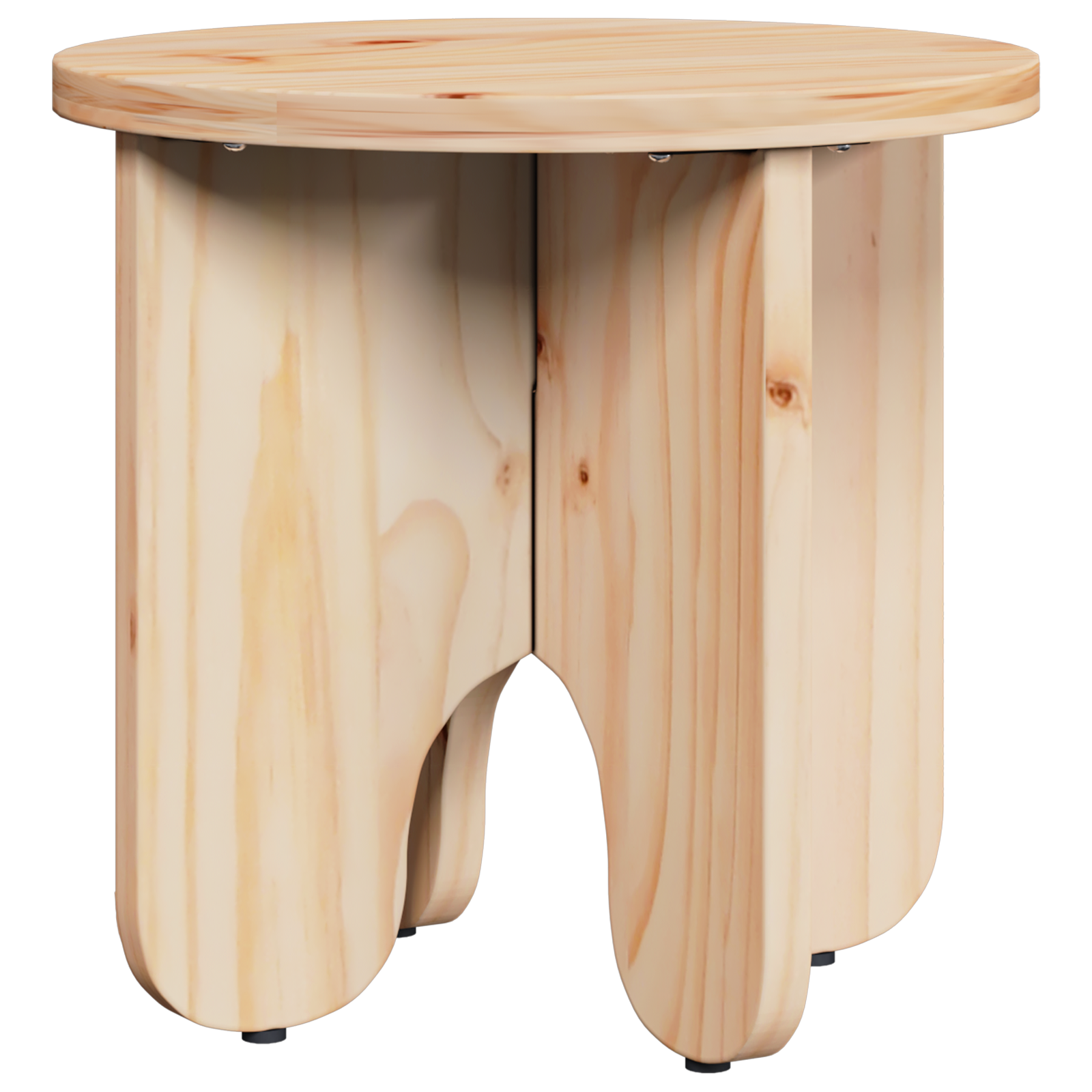 Set de măsuțe de cafea 2 pcs natural 39.5 x 39.5 x 30 cm GartenMobel Dekor