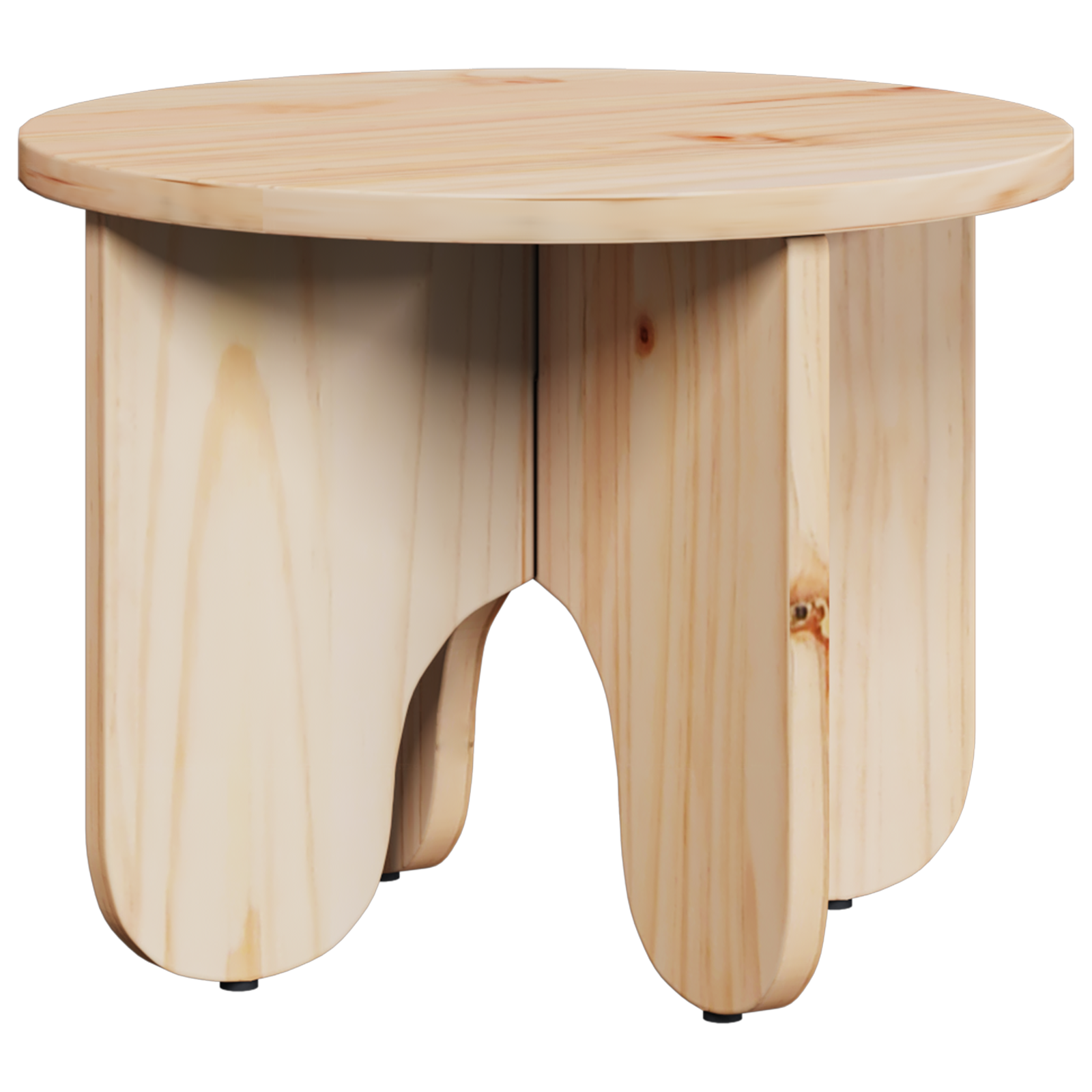 Set de măsuțe de cafea 2 pcs natural 39.5 x 39.5 x 30 cm GartenMobel Dekor