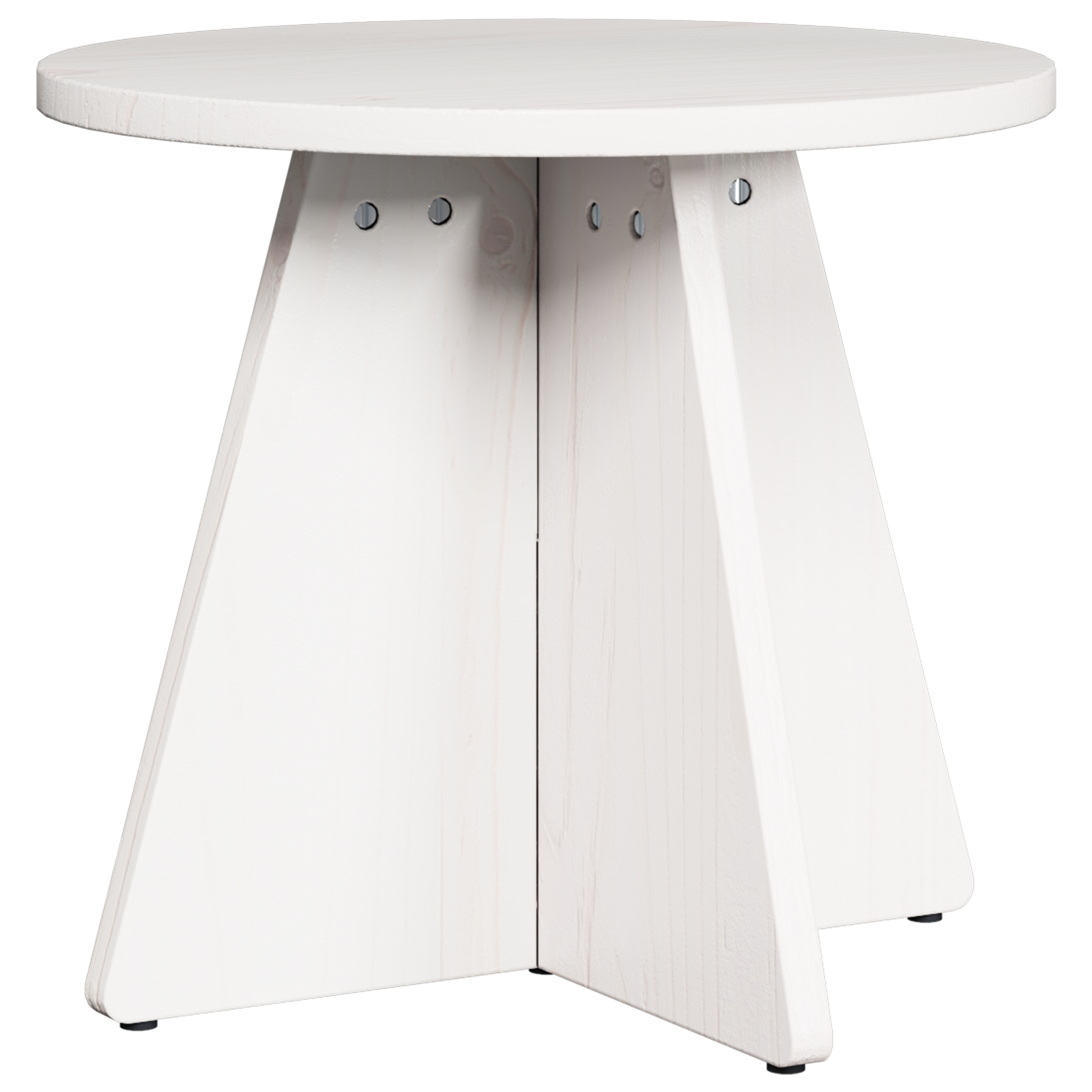 Set de măsuțe de cafea 3 pcs Alb 49 x 49 x 30 cm GartenMobel Dekor