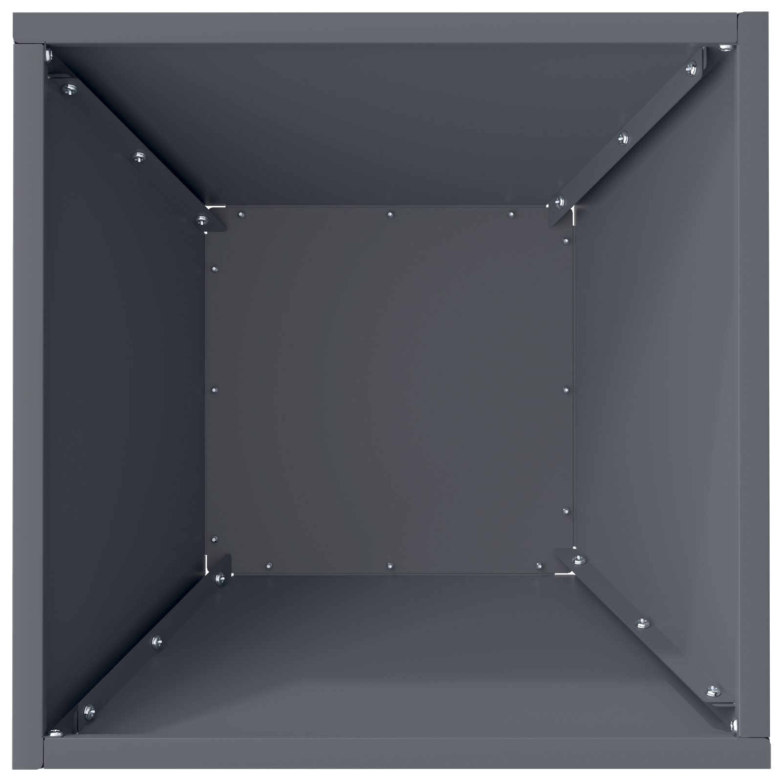 Ghiveci din plastic 5 pcs Antracit 35 x 35 x 15 cm Oțel GartenMobel Dekor