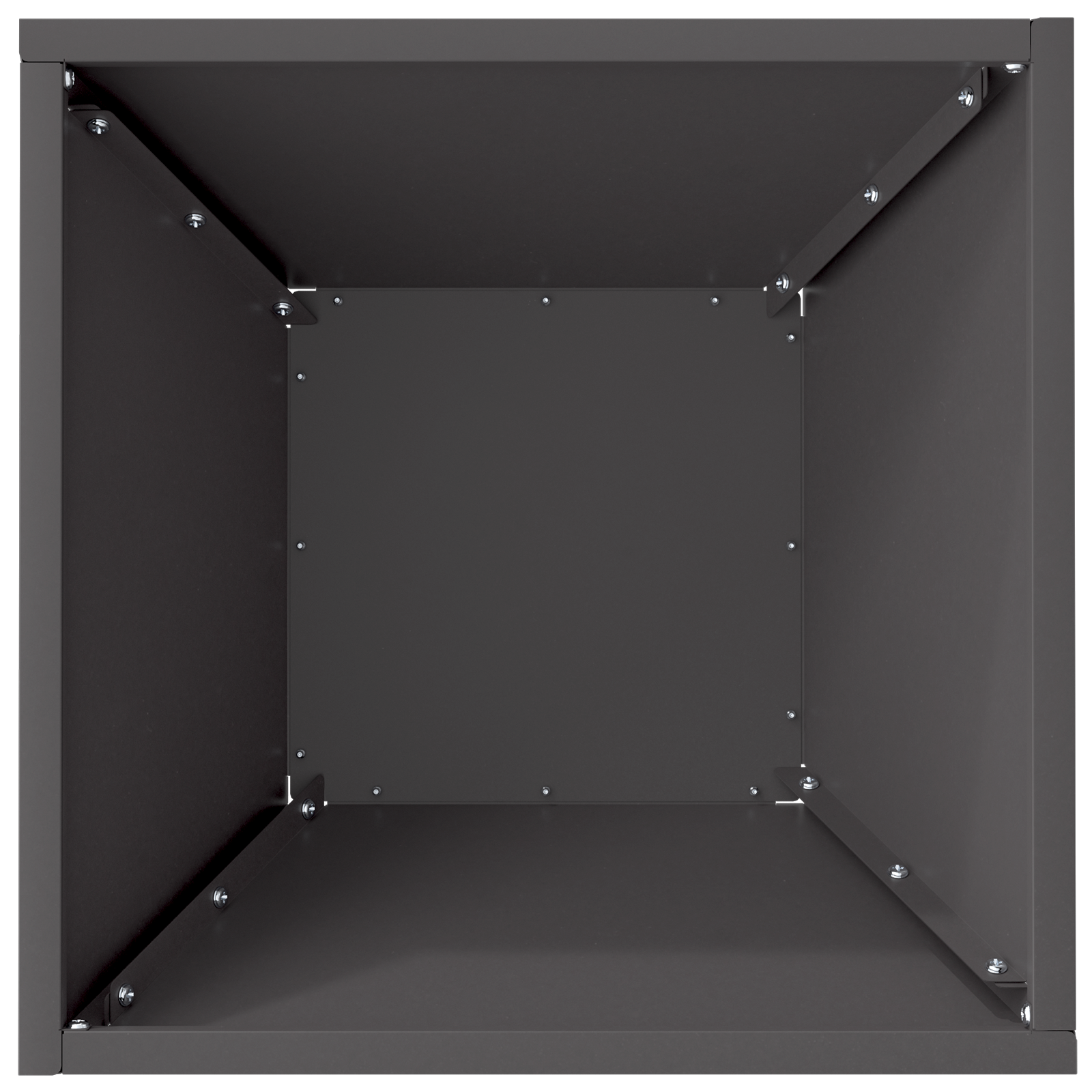 Ghiveci din plastic 5 pcs Negru 35 x 35 x 15 cm Oțel GartenMobel Dekor