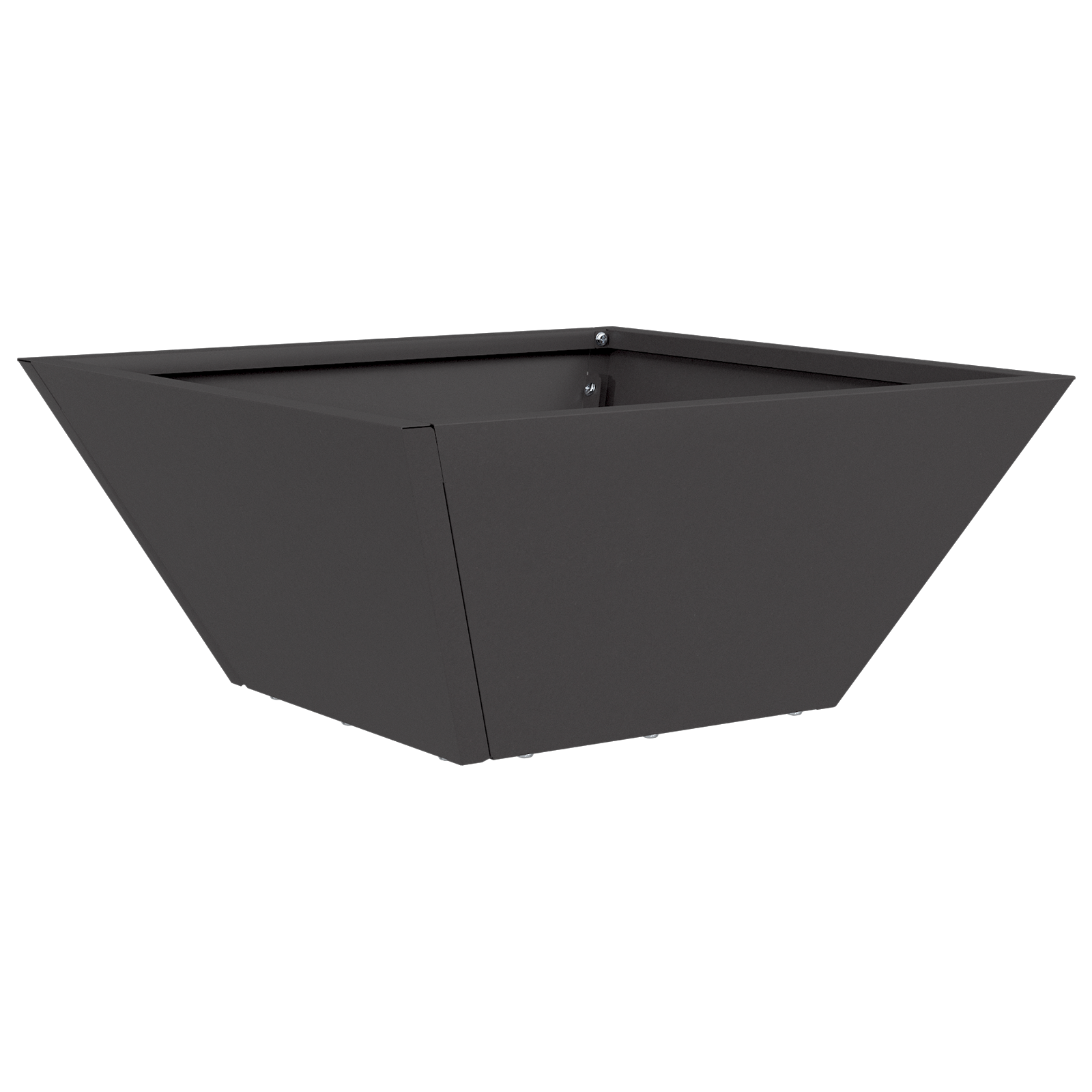 Ghiveci din plastic 5 pcs Negru 35 x 35 x 15 cm Oțel GartenMobel Dekor