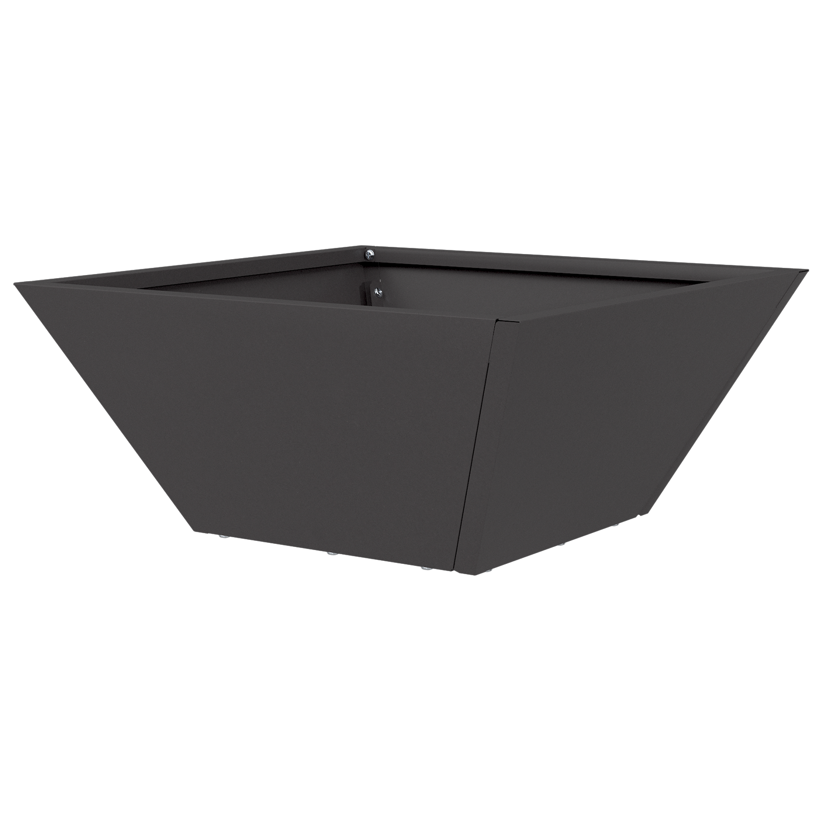 Ghiveci din plastic 5 pcs Negru 35 x 35 x 15 cm Oțel GartenMobel Dekor