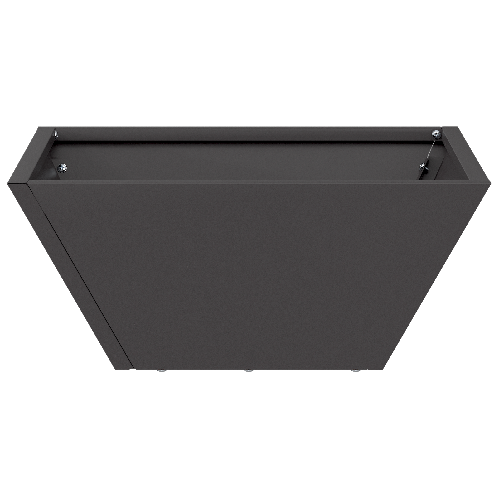Ghiveci din plastic 5 pcs Negru 35 x 35 x 15 cm Oțel GartenMobel Dekor