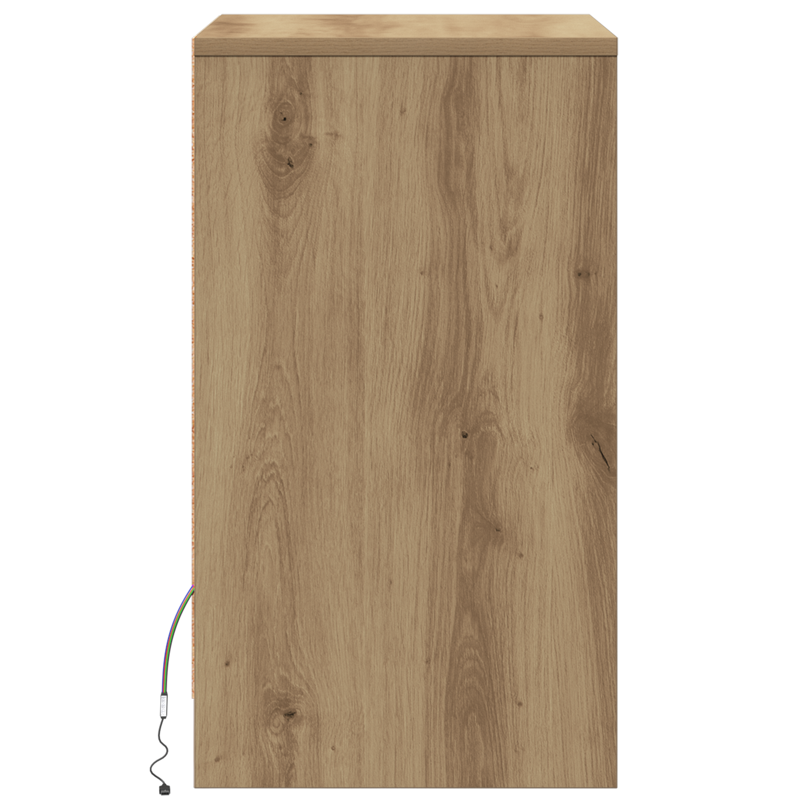 Noptieră LED 2 pcs stejar artizanal 38 x 34 x 61 cm PAL GartenMobel Dekor