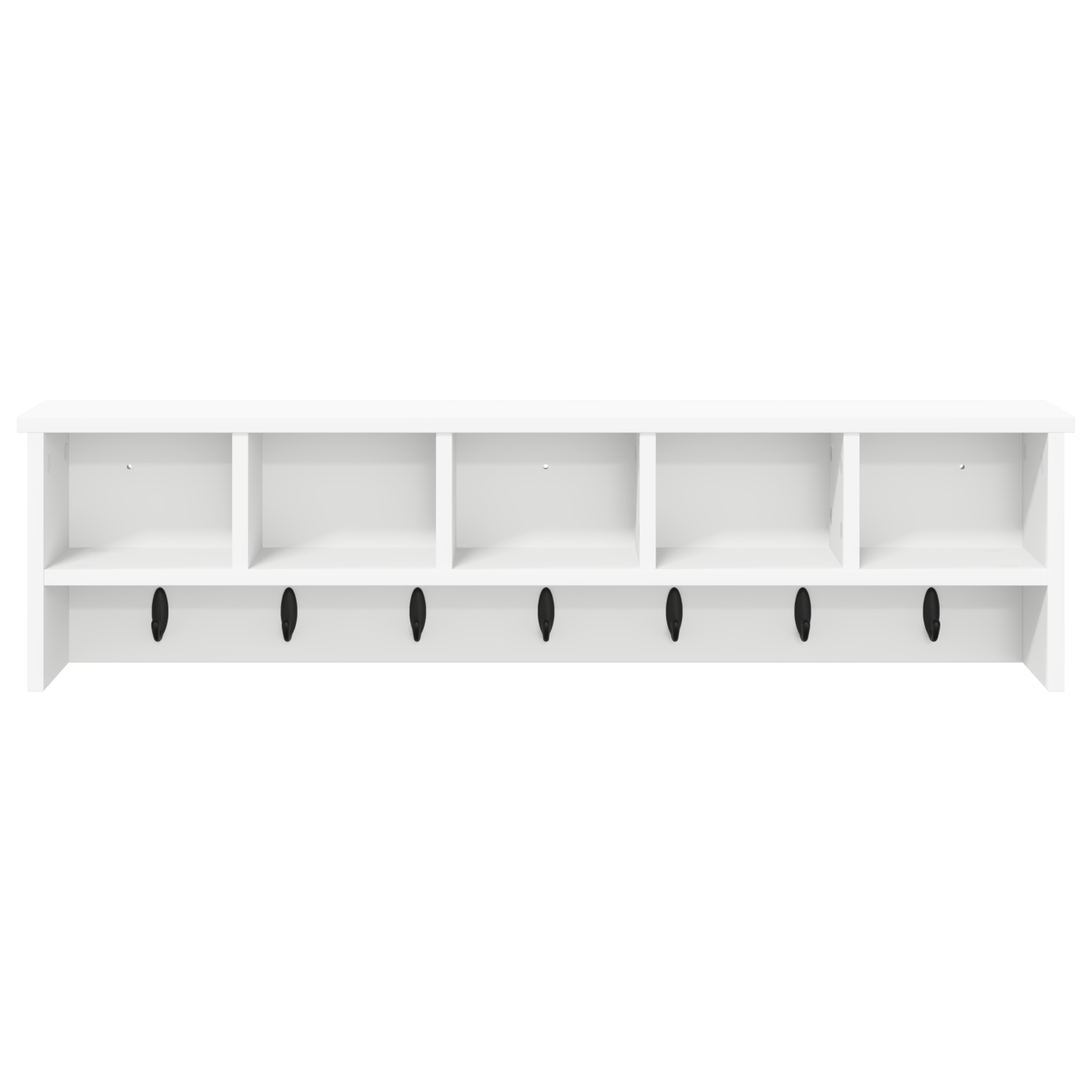 Răcător de paltoane montat pe perete Alb 100 x 16 x 26 cm GartenMobel Dekor