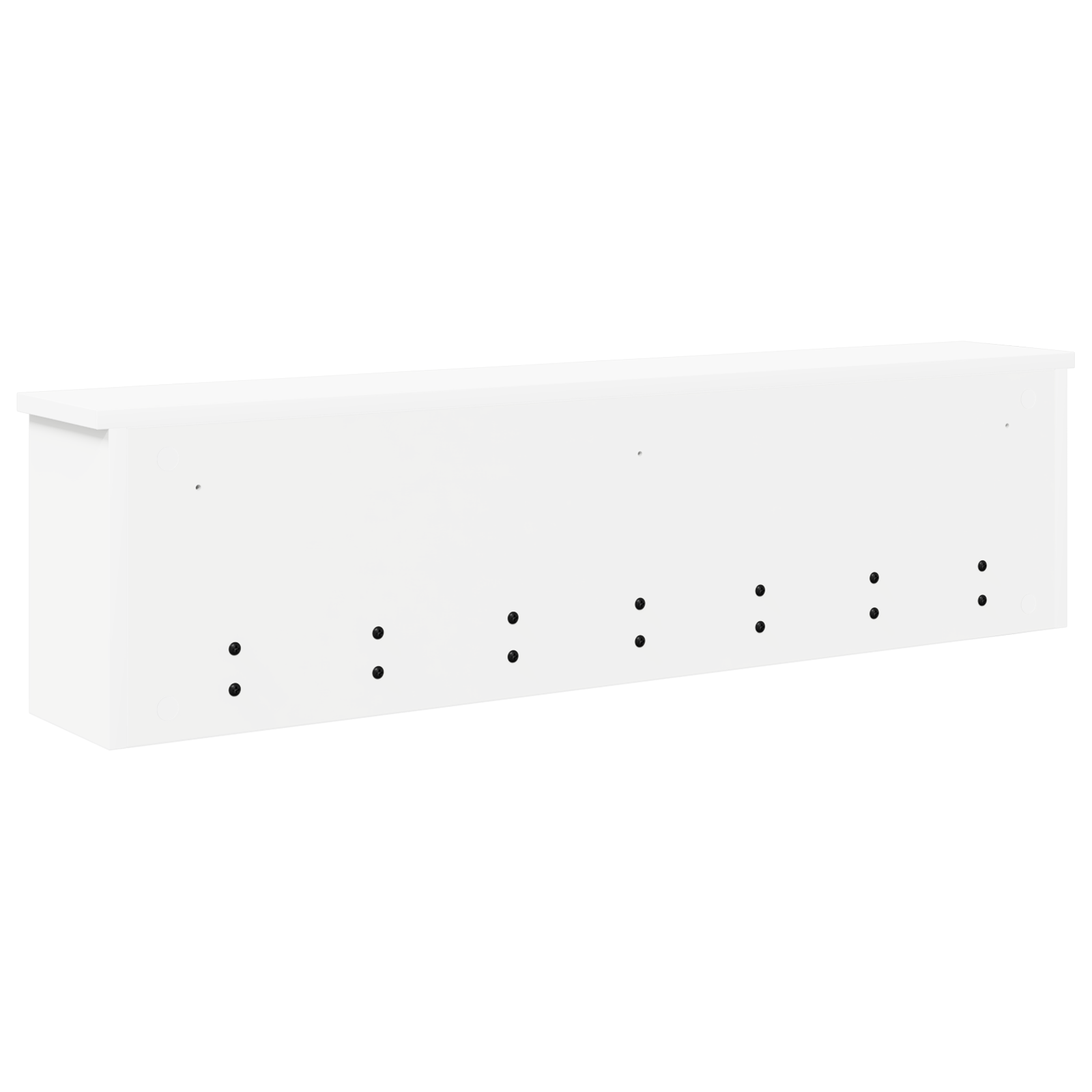 Răcător de paltoane montat pe perete Alb 100 x 16 x 26 cm GartenMobel Dekor