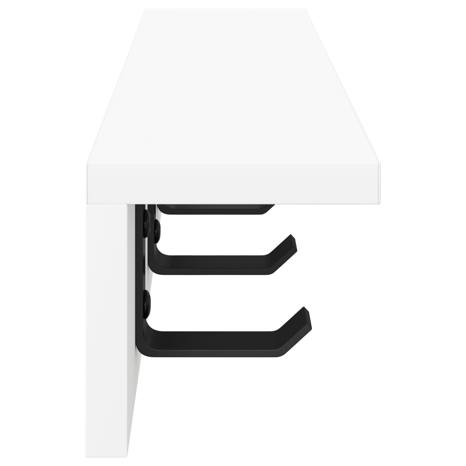 Răcător de paltoane montat pe perete Alb 40 x 10.5 x 10.5 cm GartenMobel Dekor