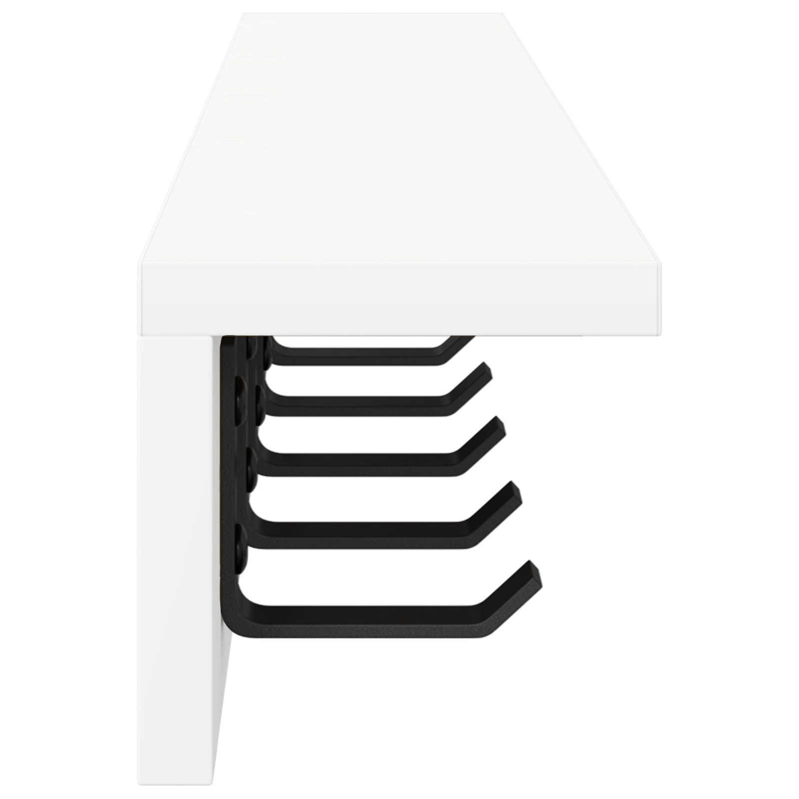 Răcător de paltoane montat pe perete Alb 80 x 10.5 x 10.5 cm GartenMobel Dekor