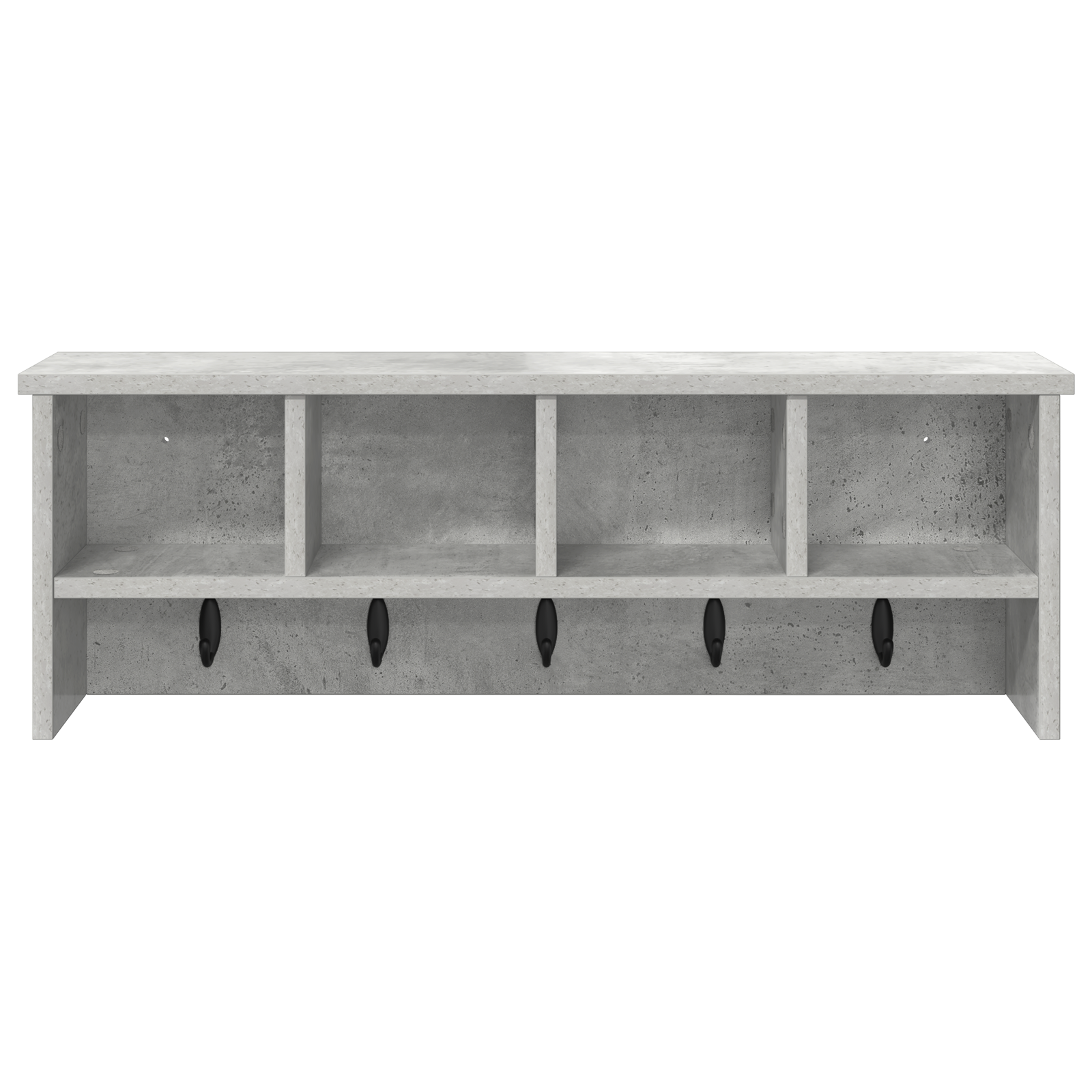 Răcător de paltoane montat pe perete Gri beton 75 x 16 x 26 cm GartenMobel Dekor