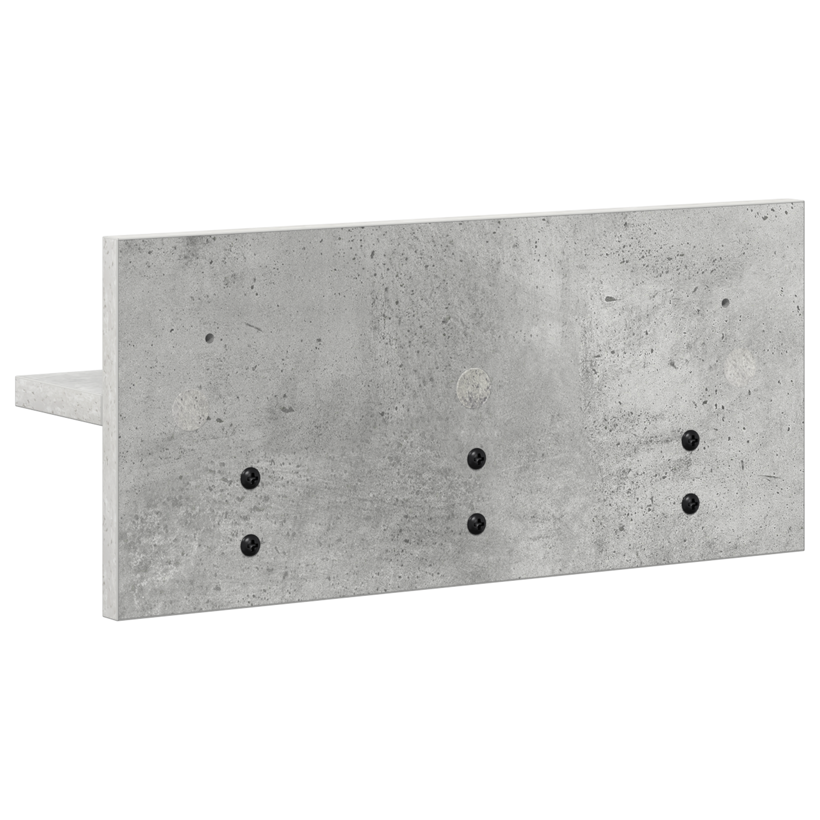 Răcător de paltoane montat pe perete cu raft Pe perete Gri beton GartenMobel Dekor