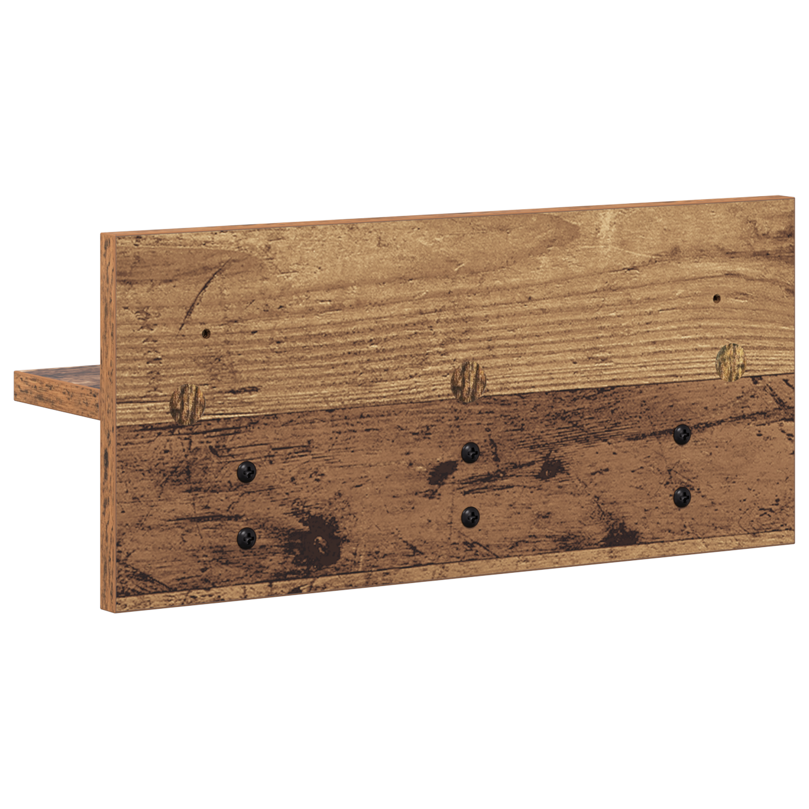 Răcător de paltoane montat pe perete cu raft Pe perete Lemn vechi GartenMobel Dekor