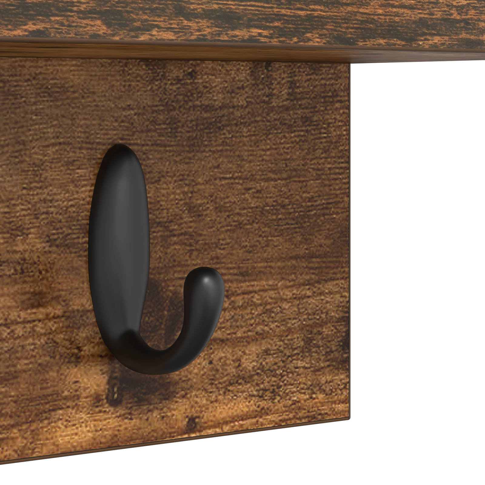 Răcător de paltoane montat pe perete cu raft Pe perete Stejar afumat GartenMobel Dekor