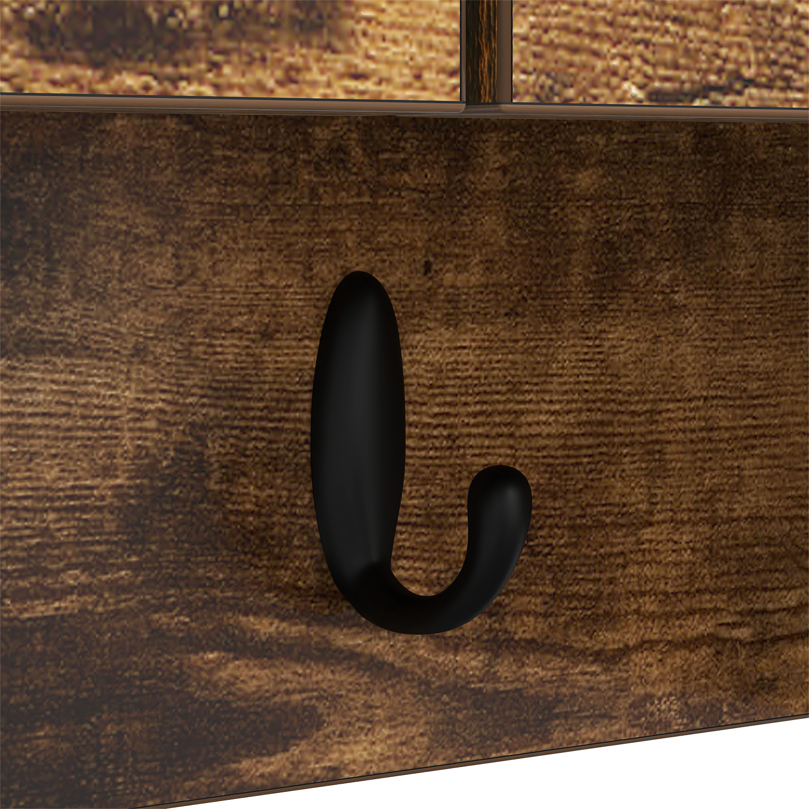 Răcător de paltoane montat pe perete cu raft Pe perete Stejar afumat GartenMobel Dekor