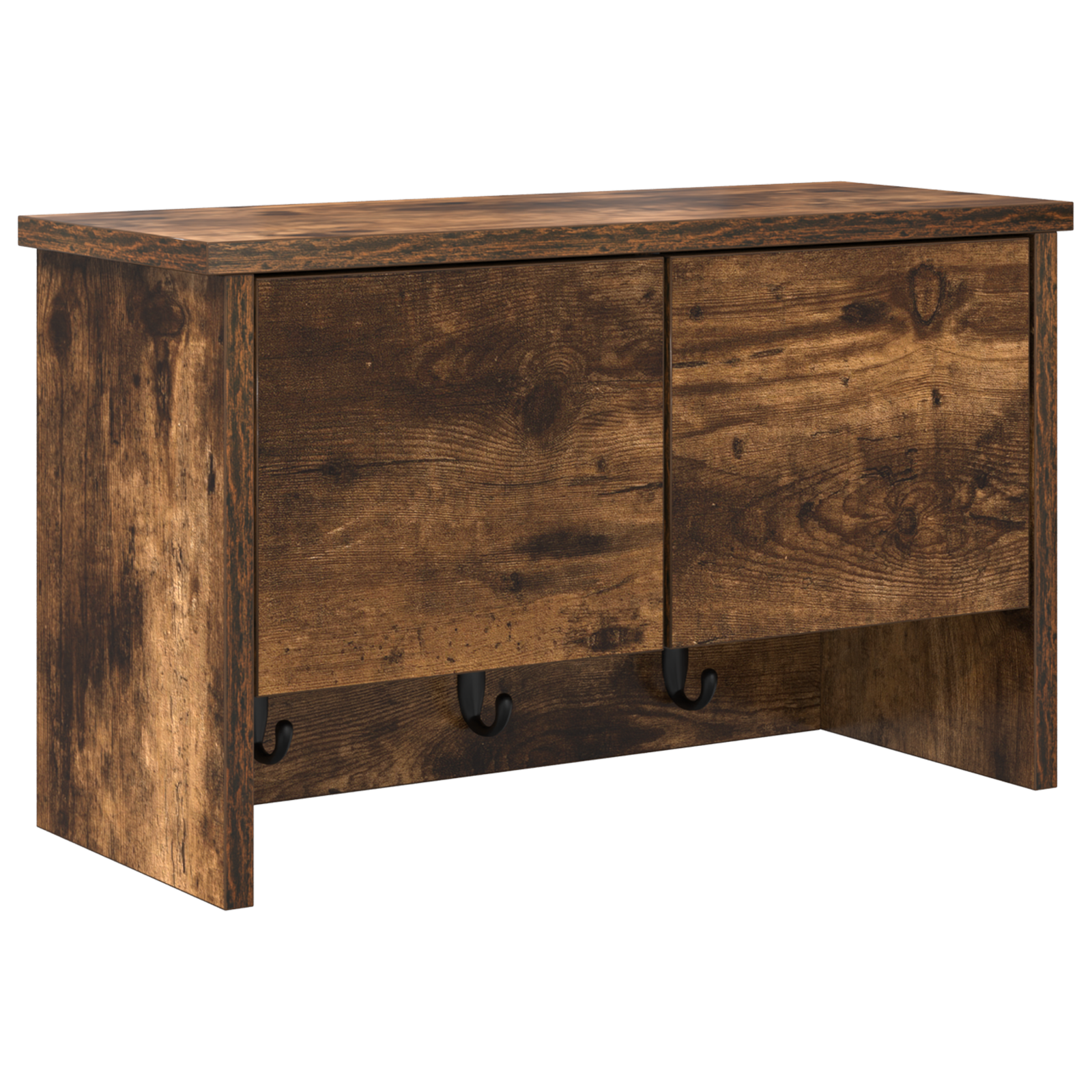 Răcător de paltoane montat pe perete cu raft Pe perete Stejar afumat GartenMobel Dekor