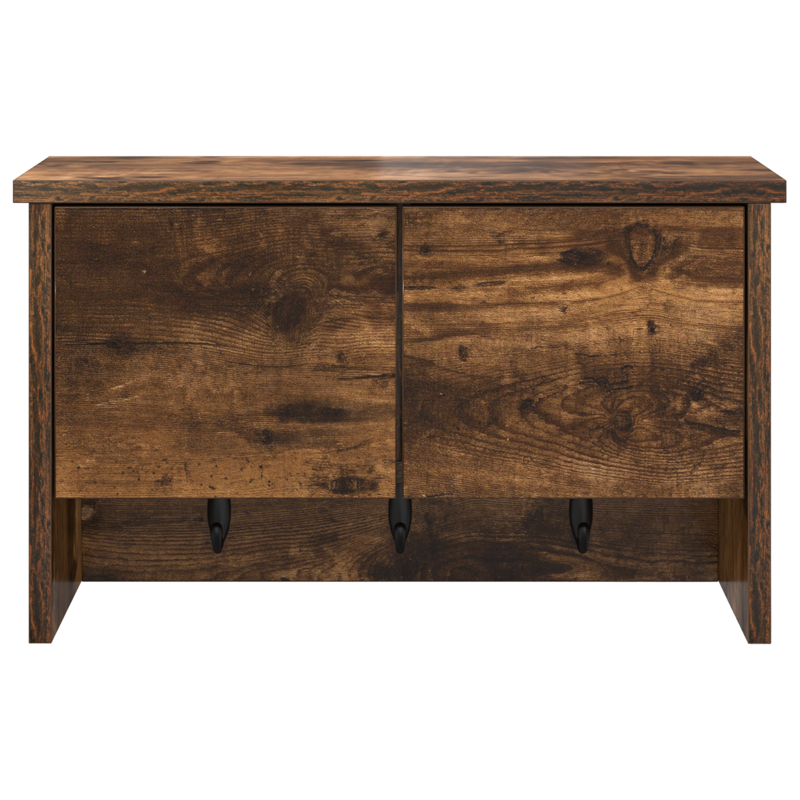 Răcător de paltoane montat pe perete cu raft Pe perete Stejar afumat GartenMobel Dekor