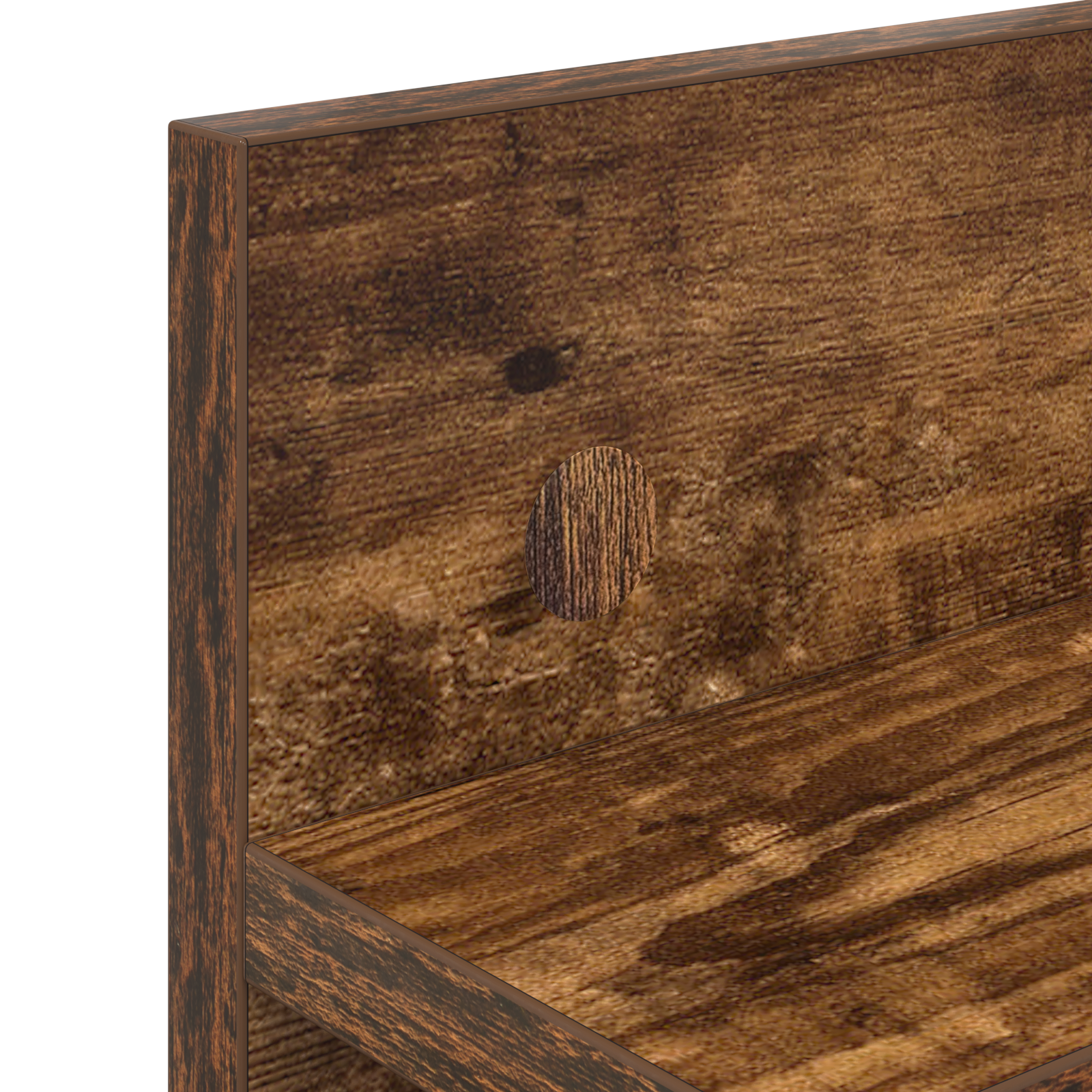 Răcător de paltoane montat pe perete cu raft Pe perete Stejar afumat GartenMobel Dekor