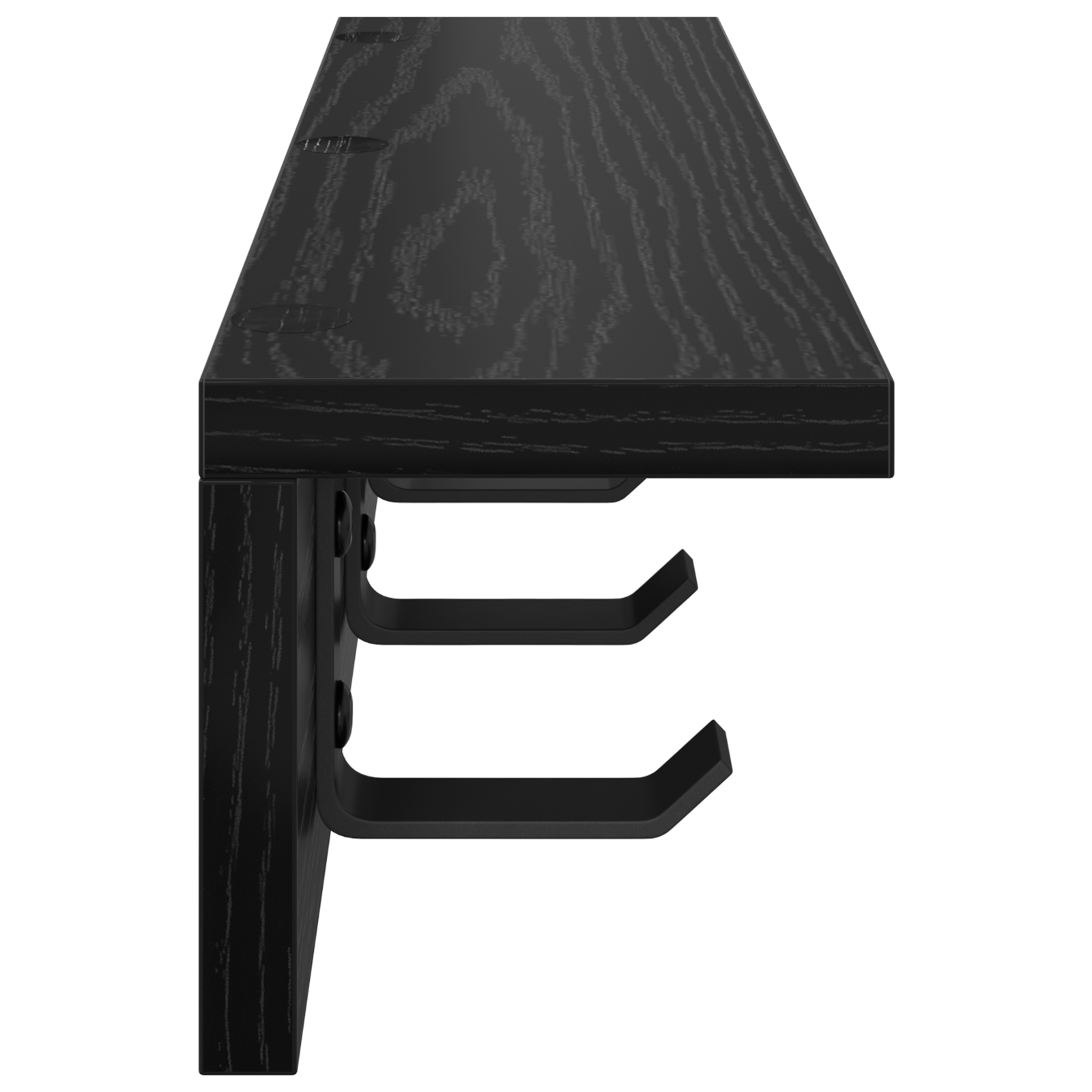 Răcător de paltoane montat pe perete cu raft Pe perete Stejar negru GartenMobel Dekor