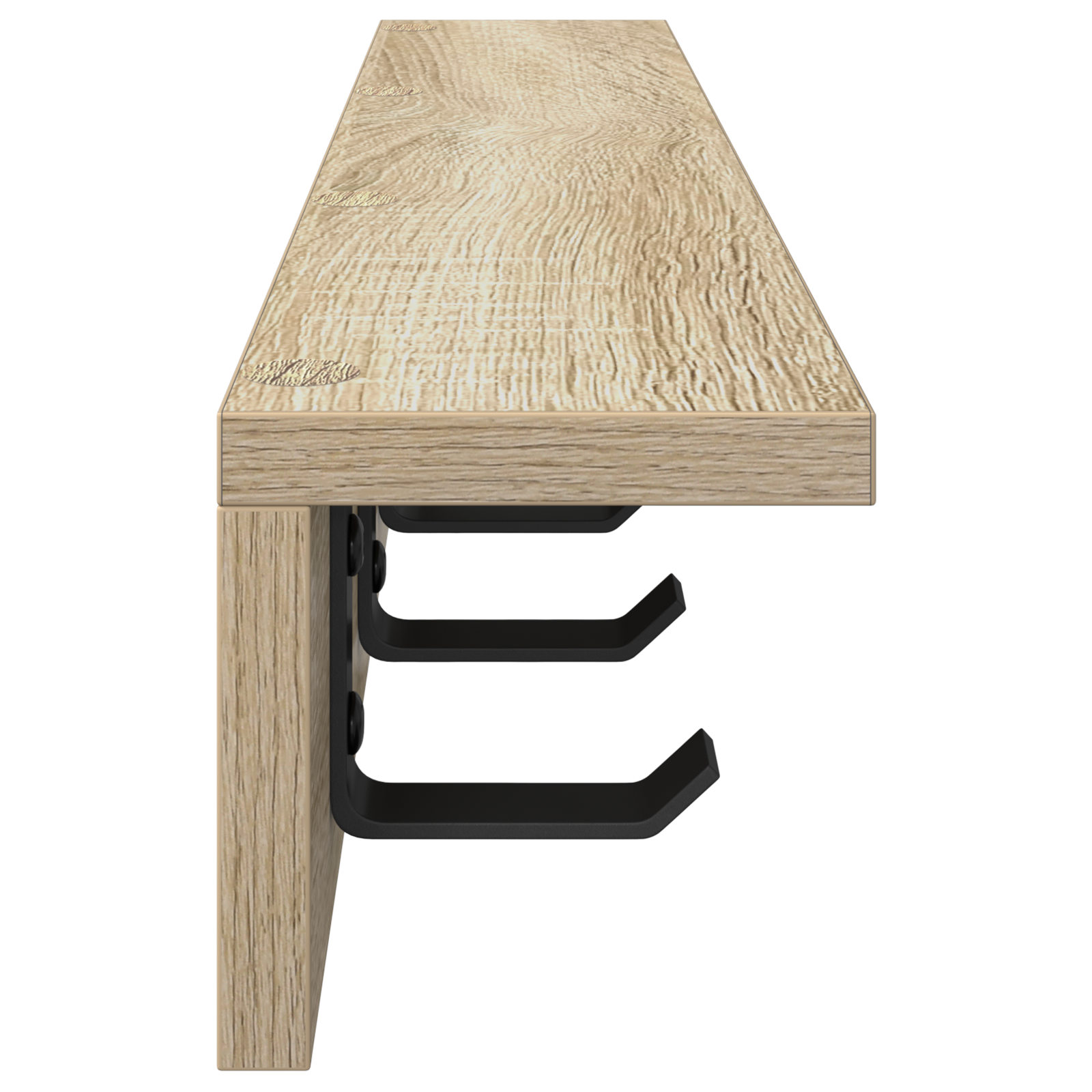 Răcător de paltoane montat pe perete cu raft Pe perete Stejar sonoma GartenMobel Dekor