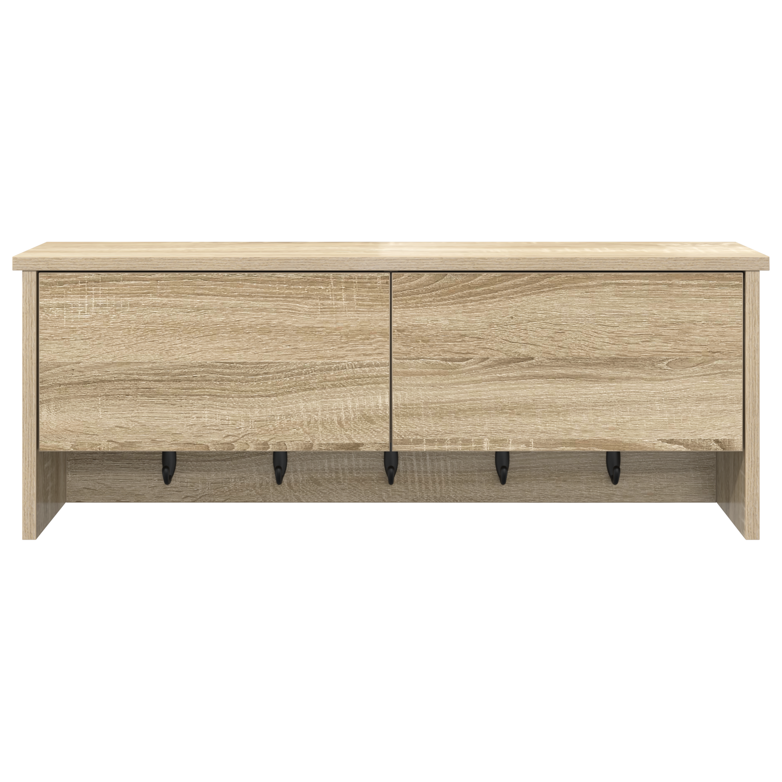 Răcător de paltoane montat pe perete cu raft Pe perete Stejar sonoma GartenMobel Dekor