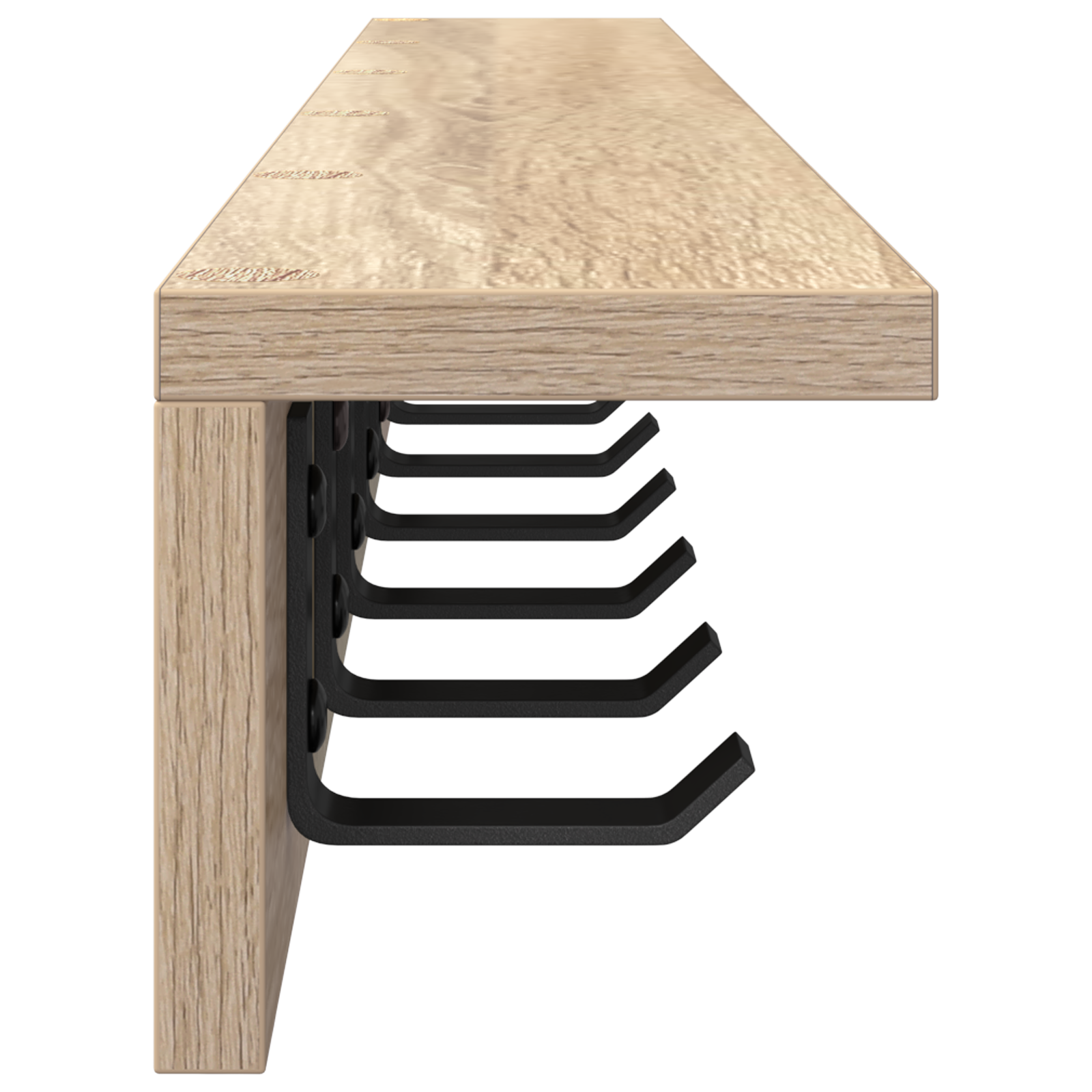 Răcător de paltoane montat pe perete cu raft Pe perete Stejar sonoma GartenMobel Dekor