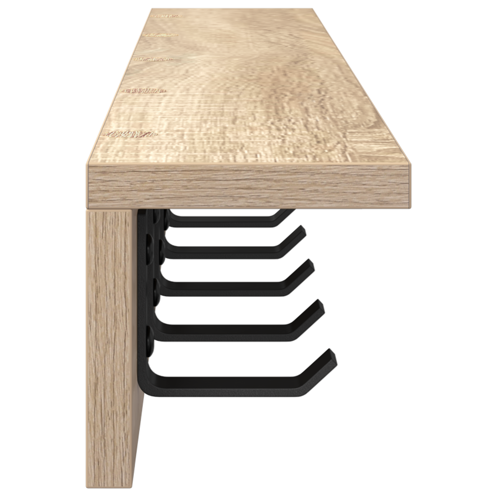 Răcător de paltoane montat pe perete cu raft Pe perete Stejar sonoma GartenMobel Dekor