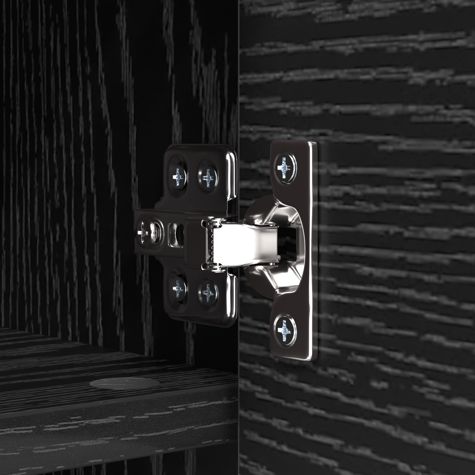 Răcător de paltoane montat pe perete cu raft Pe perete cu depozitare cu ușă Stejar negru GartenMobel Dekor