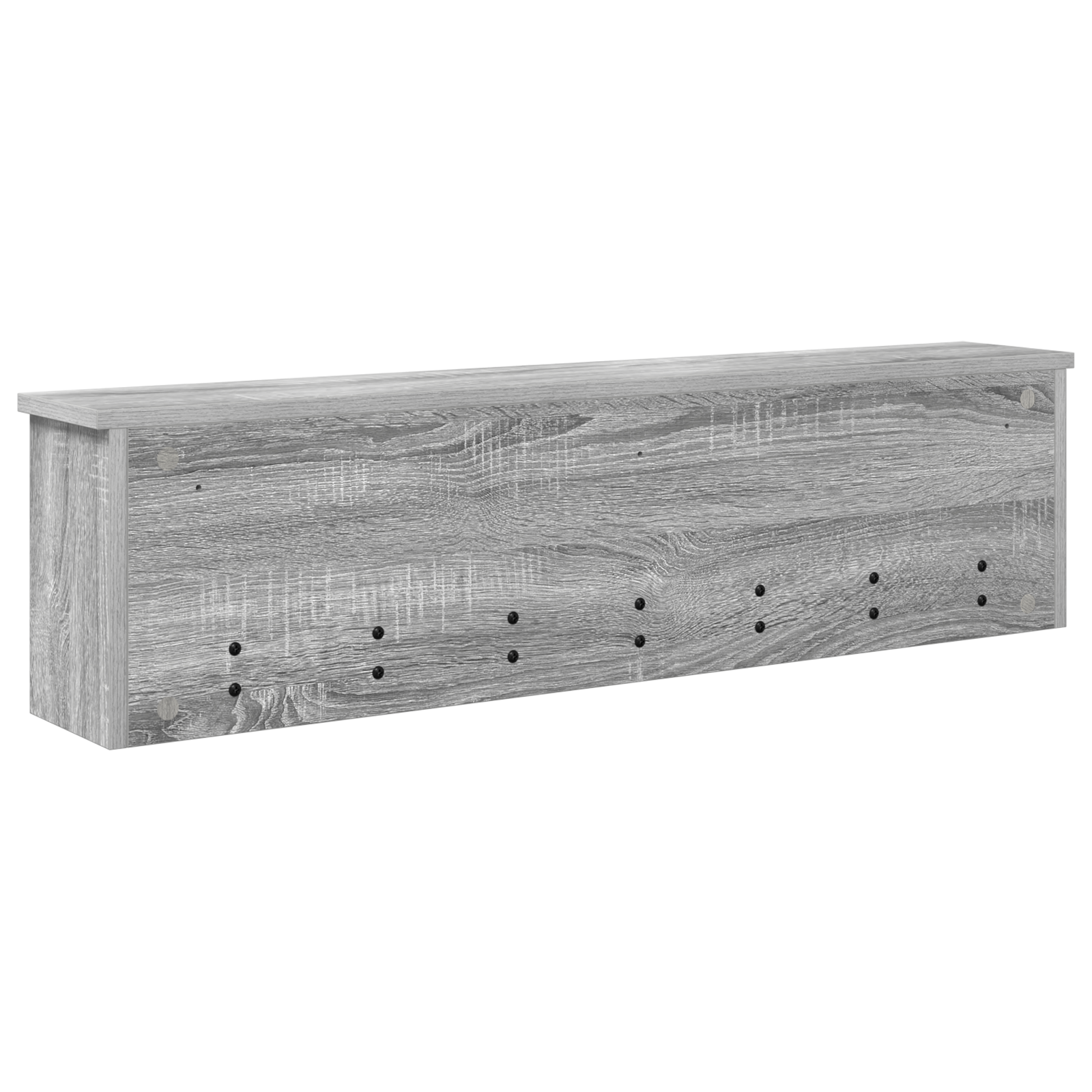 Răcător de paltoane montat pe perete cu raft Pe perete cu depozitare sonoma gri GartenMobel Dekor