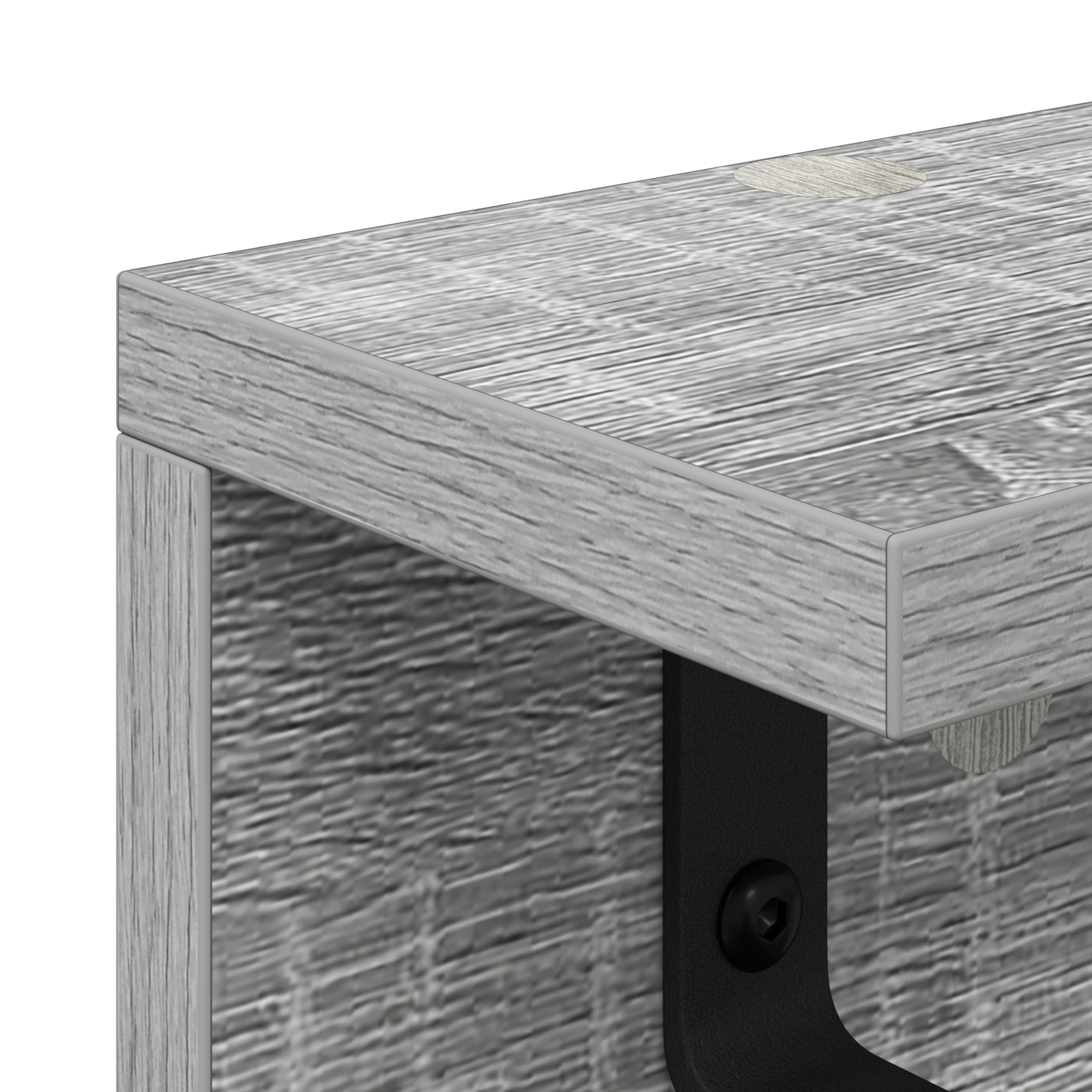 Răcător de paltoane montat pe perete cu raft Pe perete sonoma gri GartenMobel Dekor