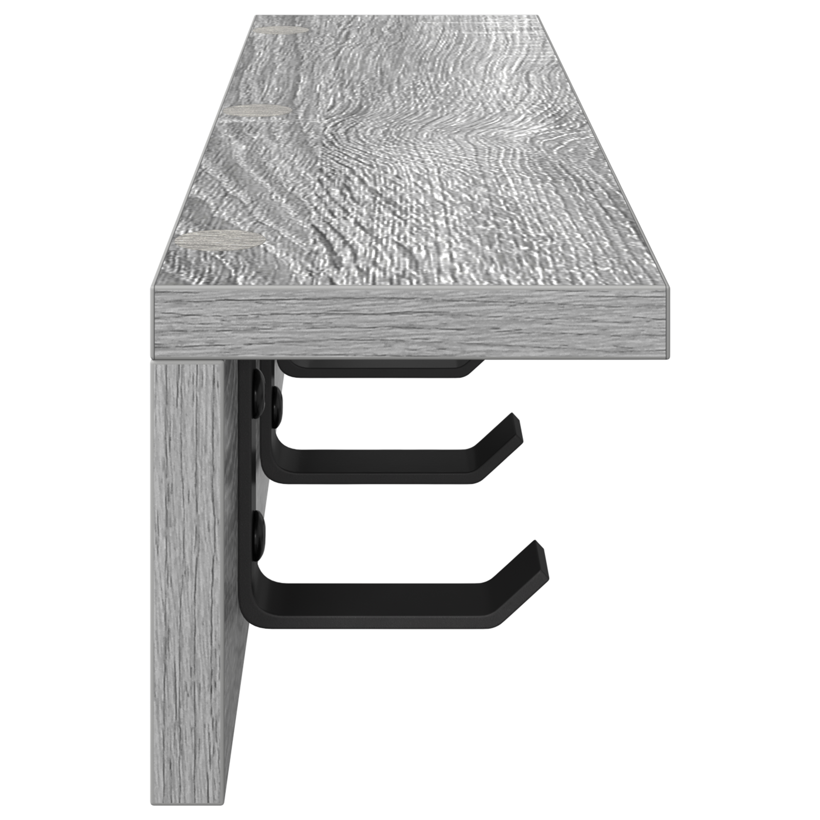 Răcător de paltoane montat pe perete cu raft Pe perete sonoma gri GartenMobel Dekor