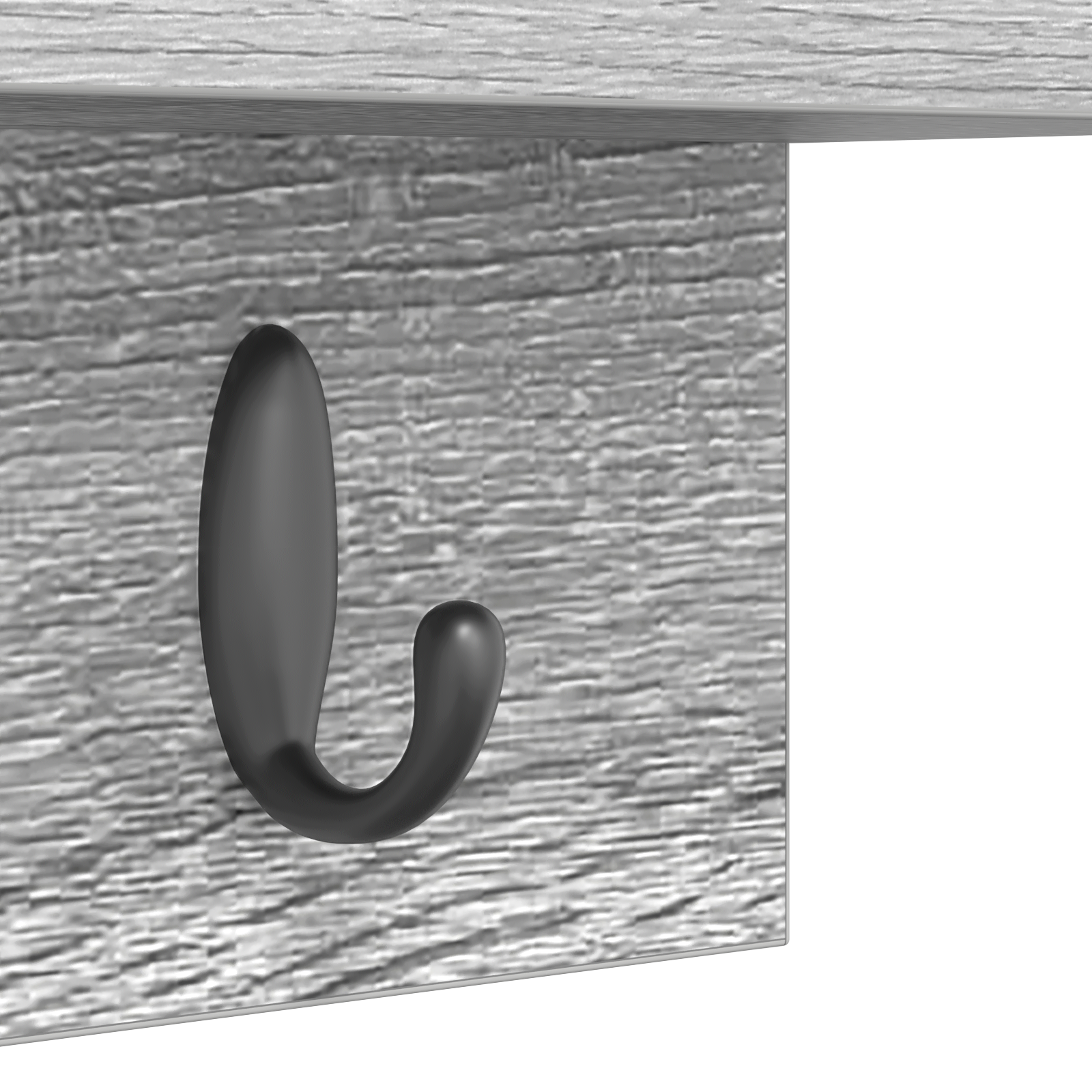 Răcător de paltoane montat pe perete cu raft Pe perete sonoma gri GartenMobel Dekor