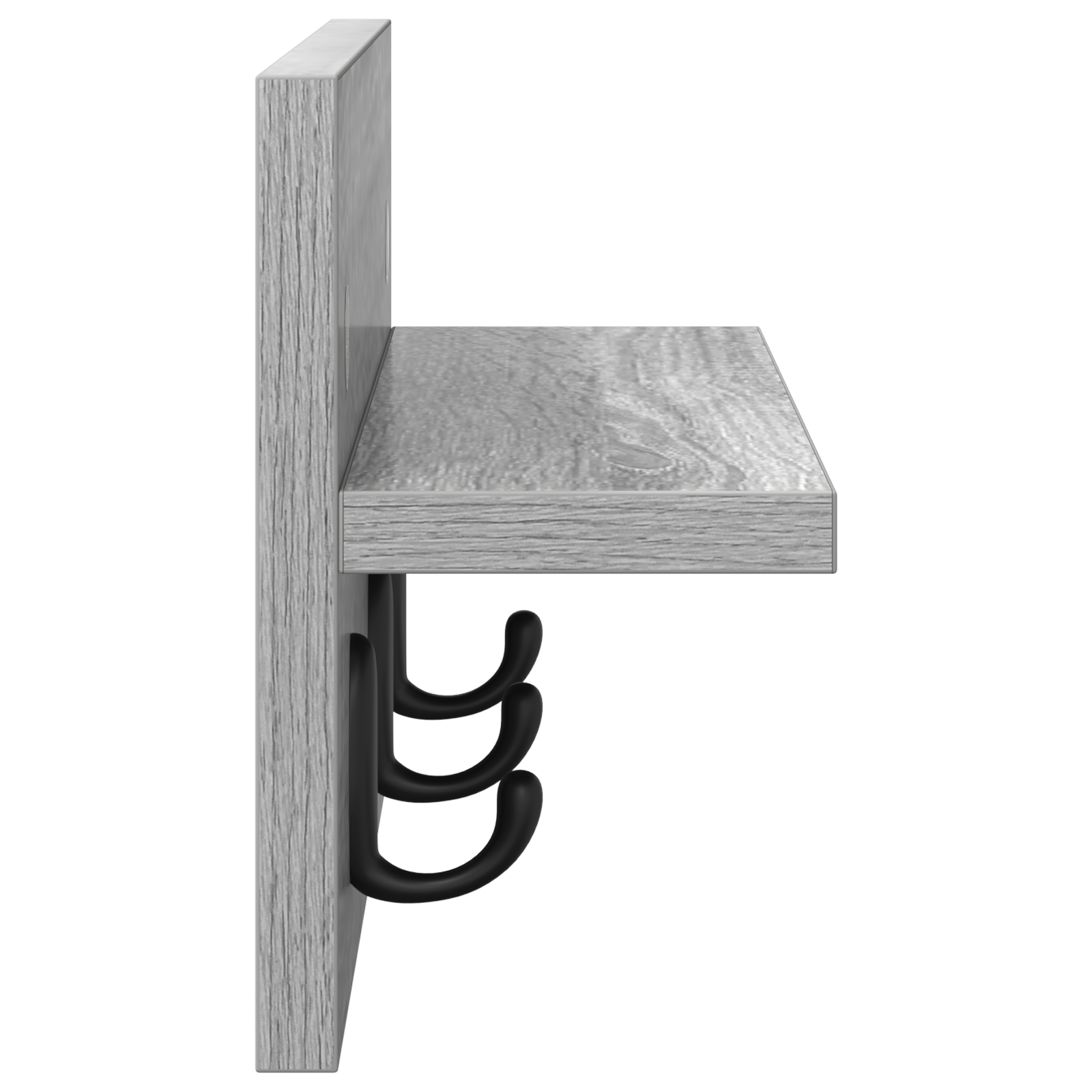 Răcător de paltoane montat pe perete cu raft Pe perete sonoma gri GartenMobel Dekor