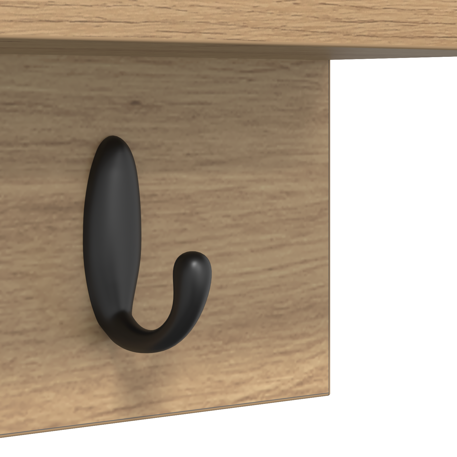 Răcător de paltoane montat pe perete cu raft Pe perete stejar artizanal GartenMobel Dekor