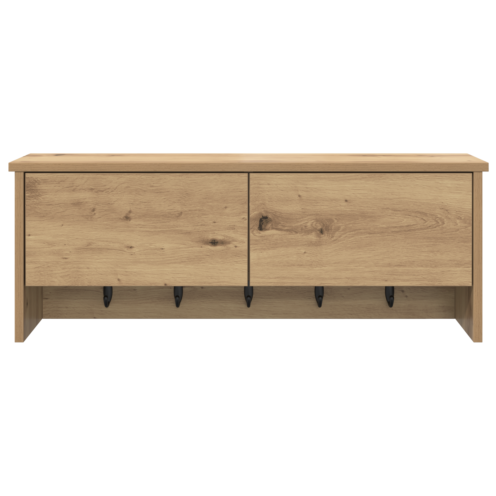 Răcător de paltoane montat pe perete cu raft Pe perete stejar artizanal GartenMobel Dekor