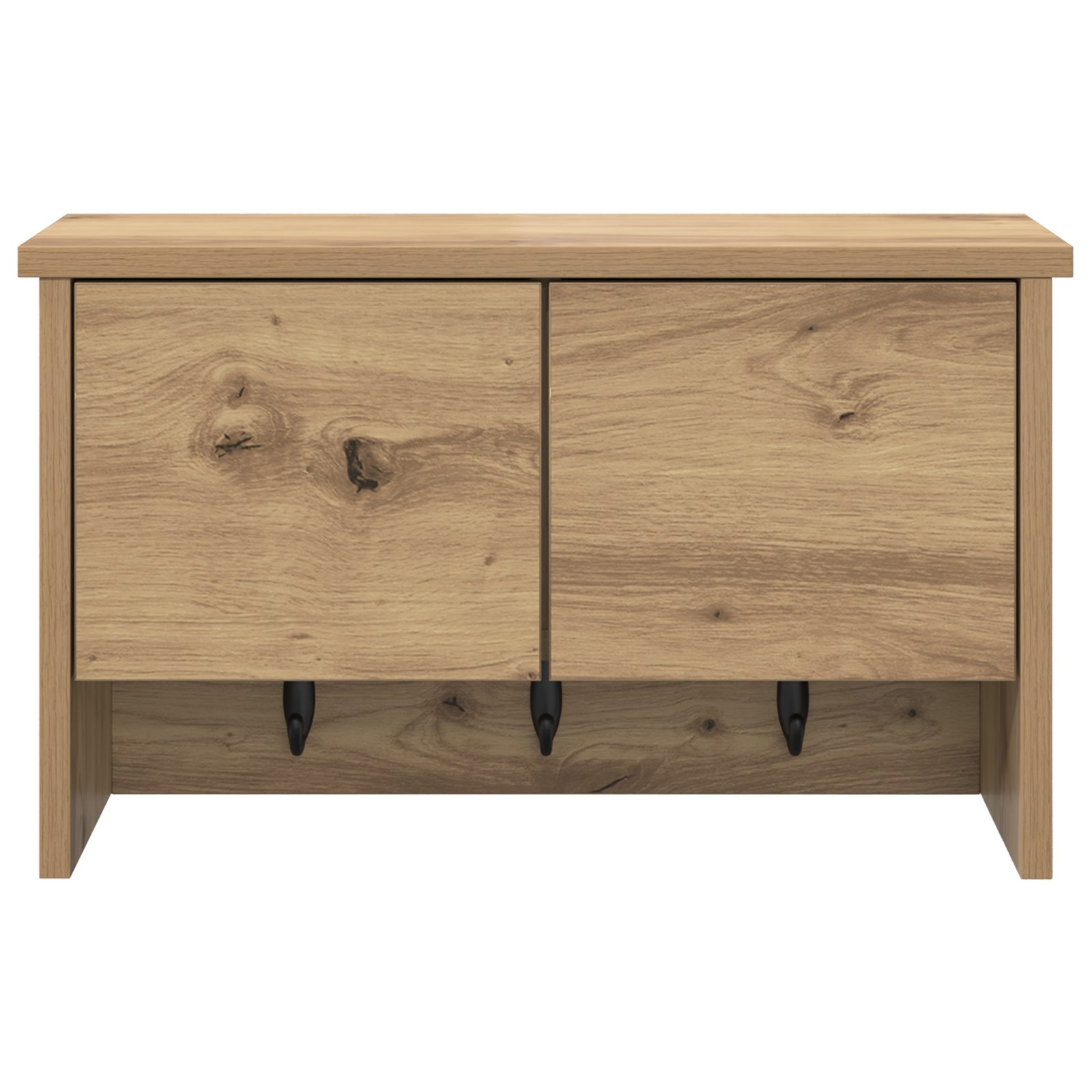 Răcător de paltoane montat pe perete cu raft Pe perete stejar artizanal GartenMobel Dekor