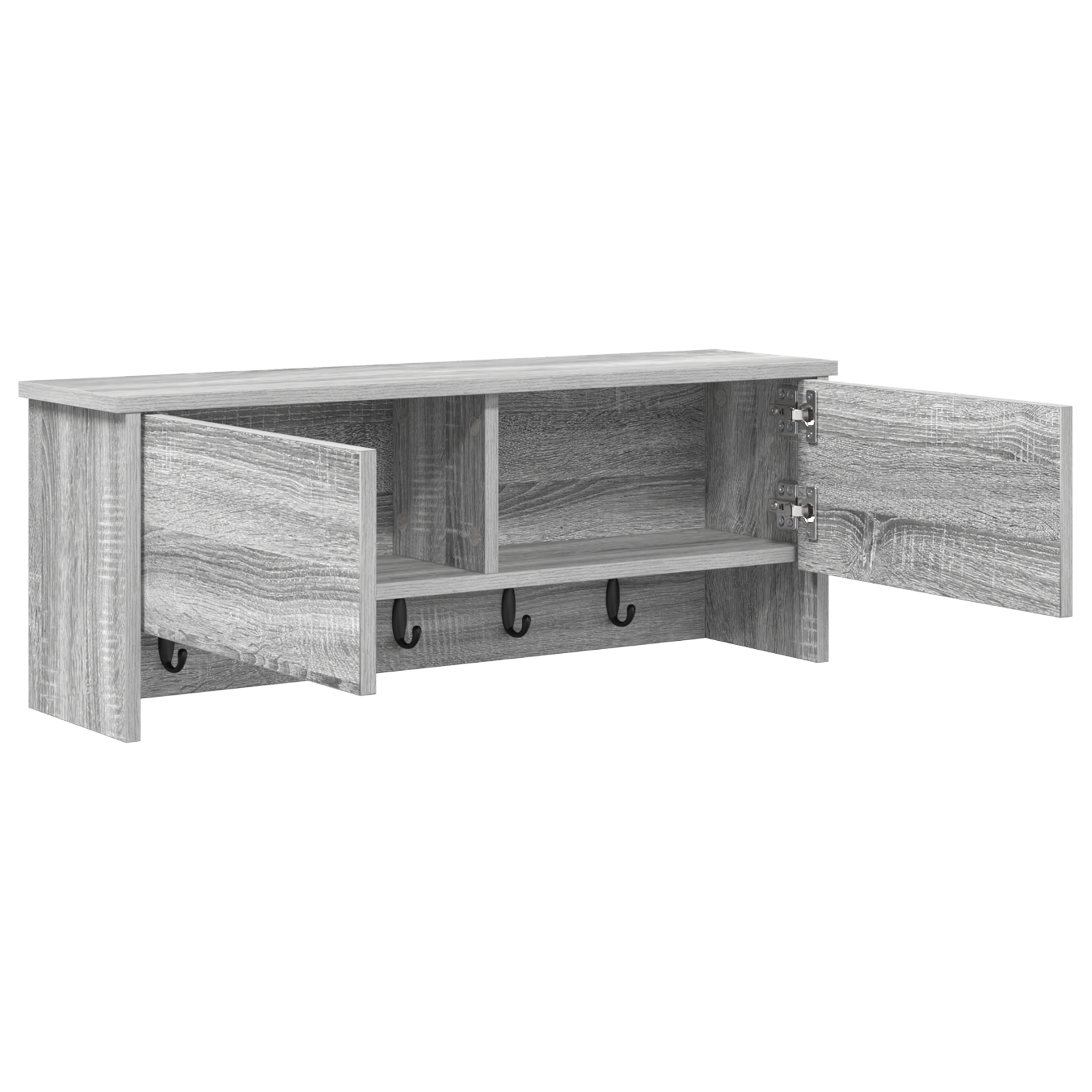 Răcător de paltoane montat pe perete sonoma gri 80 x 20 x 30 cm GartenMobel Dekor