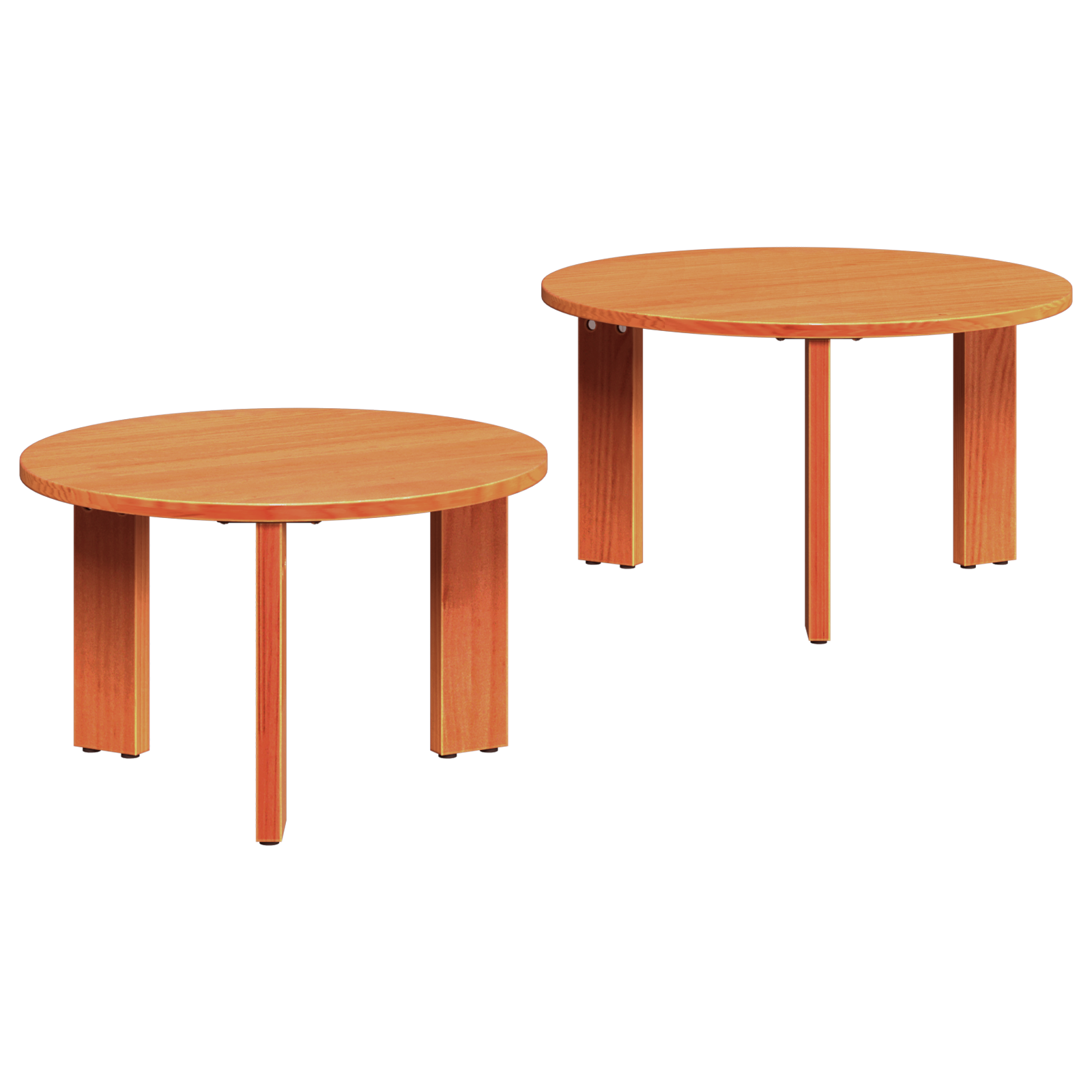 Set de măsuțe de cafea 2 pcs Maro ceruit 47.5 x 47.5 x 27 cm GartenMobel Dekor