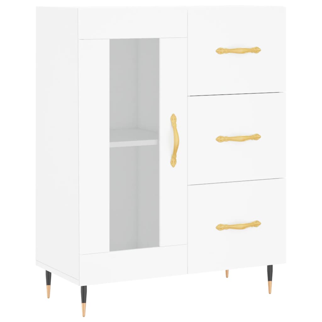 Dulap înalt, alb, 69,5x34x180 cm, lemn compozit GartenMobel Dekor