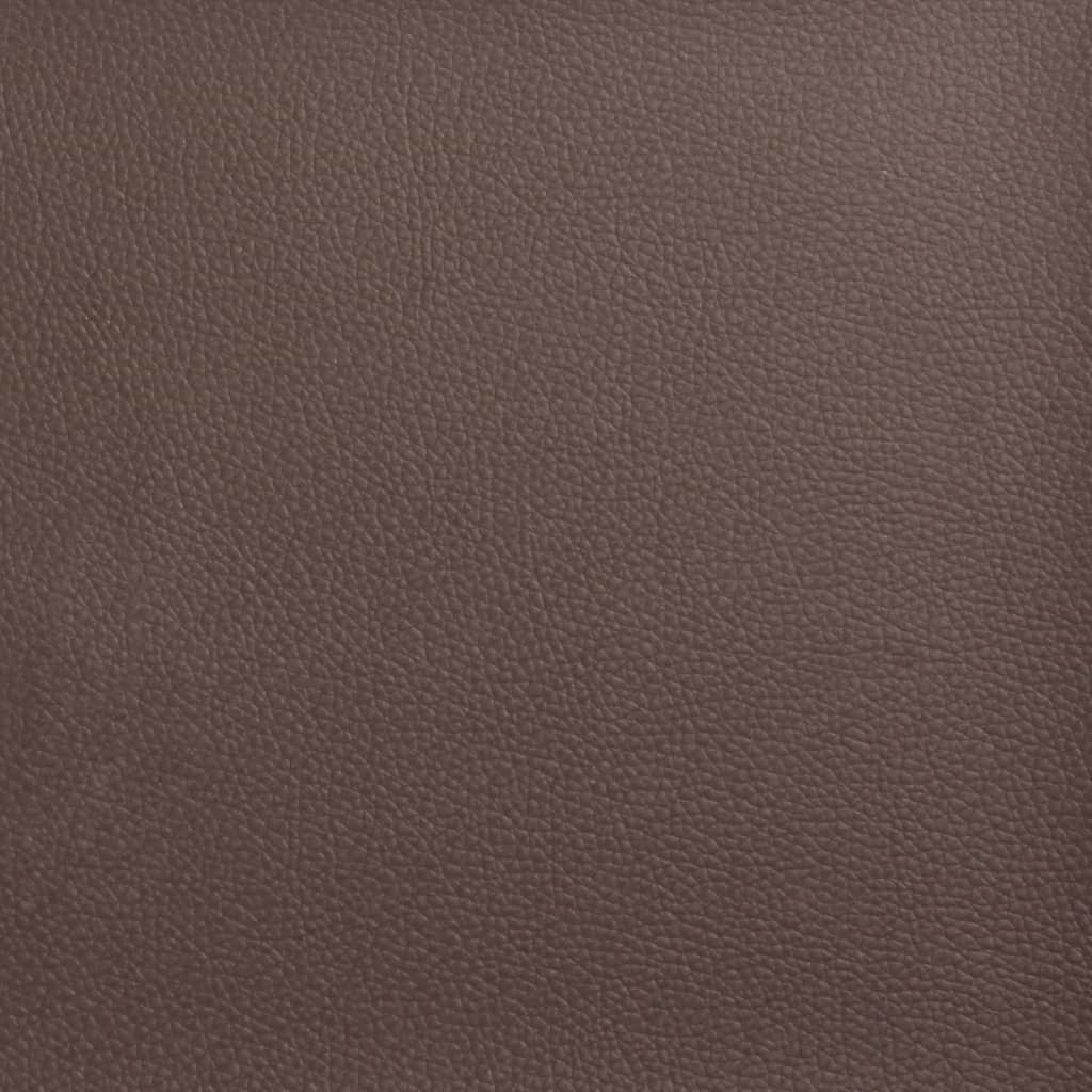 Set canapele Chesterfield cu 3 locuri, maro, piele eco. GartenMobel Dekor