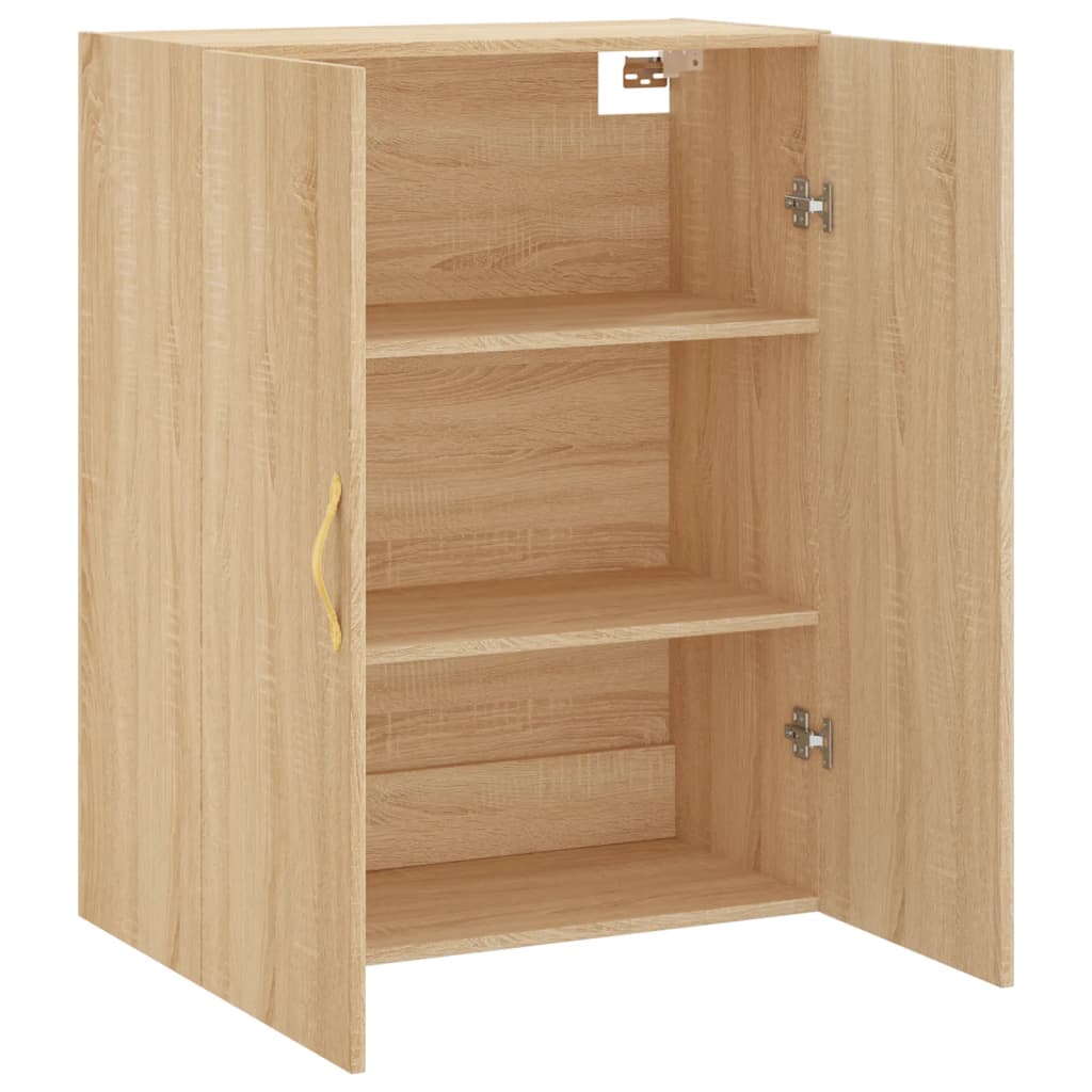 Dulap TV montat pe perete, stejar sonoma, 69,5x34x90 cm GartenMobel Dekor