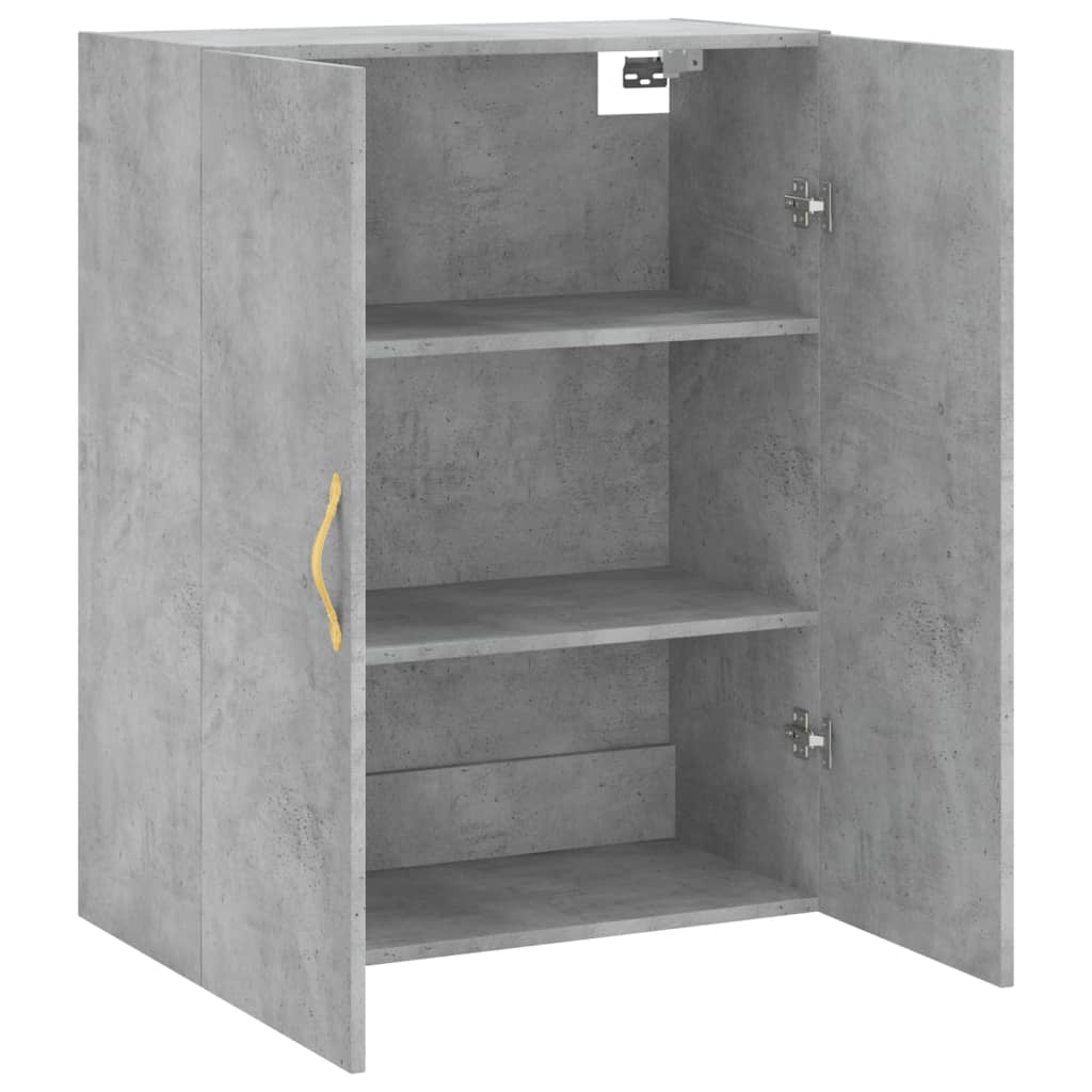 Dulap cu montaj pe perete, gri beton, 69,5x34x90 cm GartenMobel Dekor