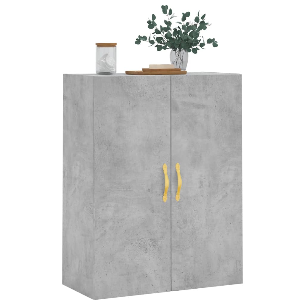 Dulap cu montaj pe perete, gri beton, 69,5x34x90 cm GartenMobel Dekor
