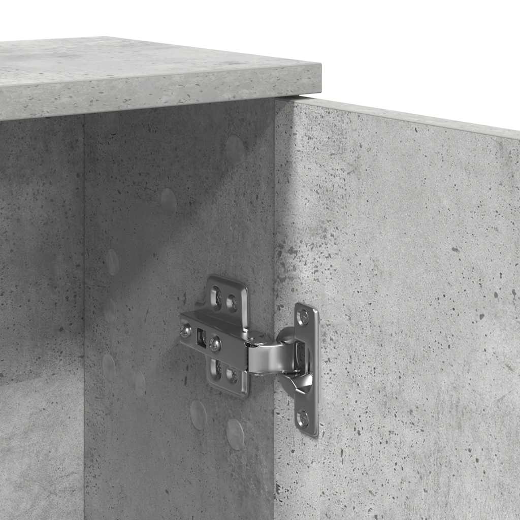 Dulap de baie cu suport role, gri beton, 39x22x90 cm GartenMobel Dekor