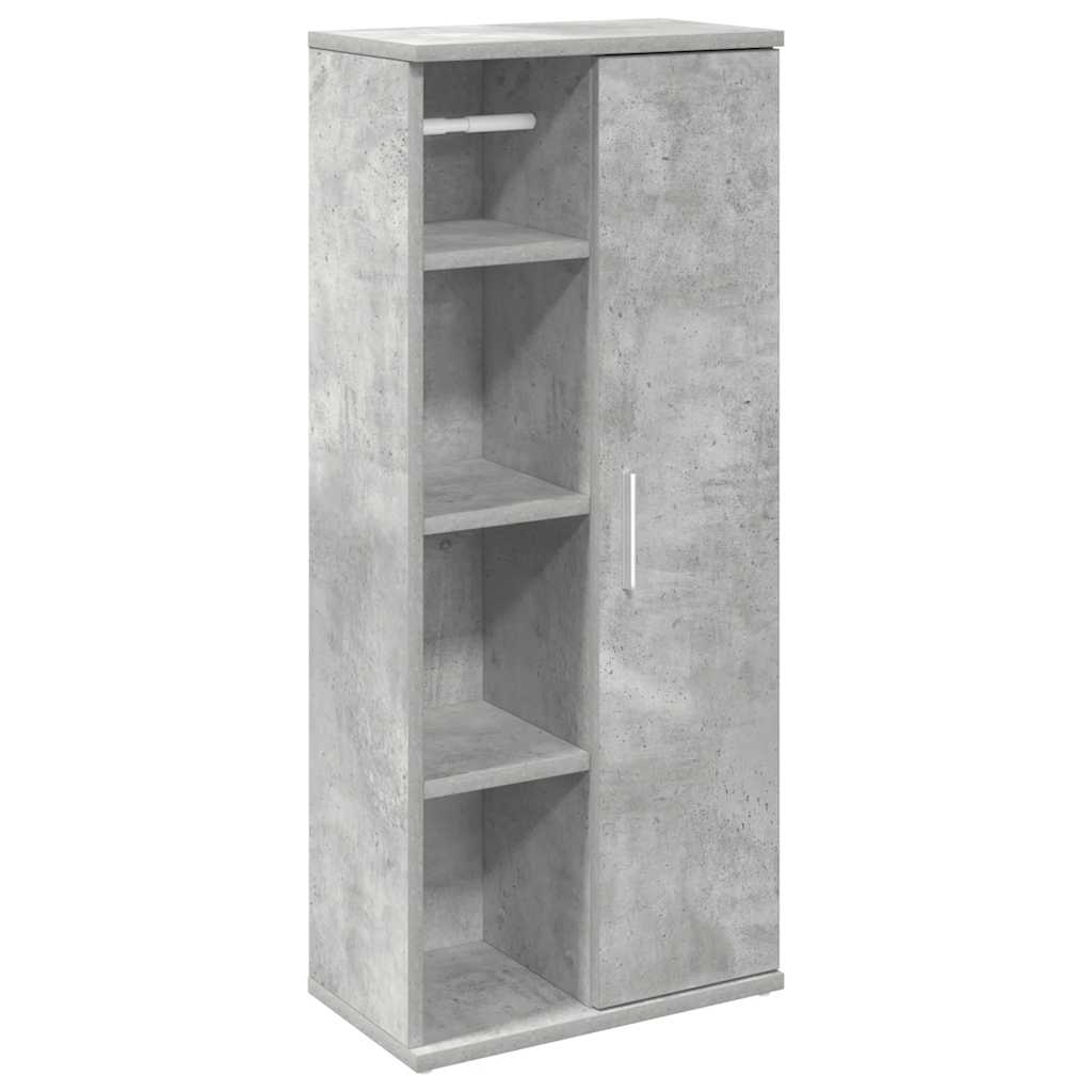 Dulap de baie cu suport role, gri beton, 39x22x90 cm GartenMobel Dekor