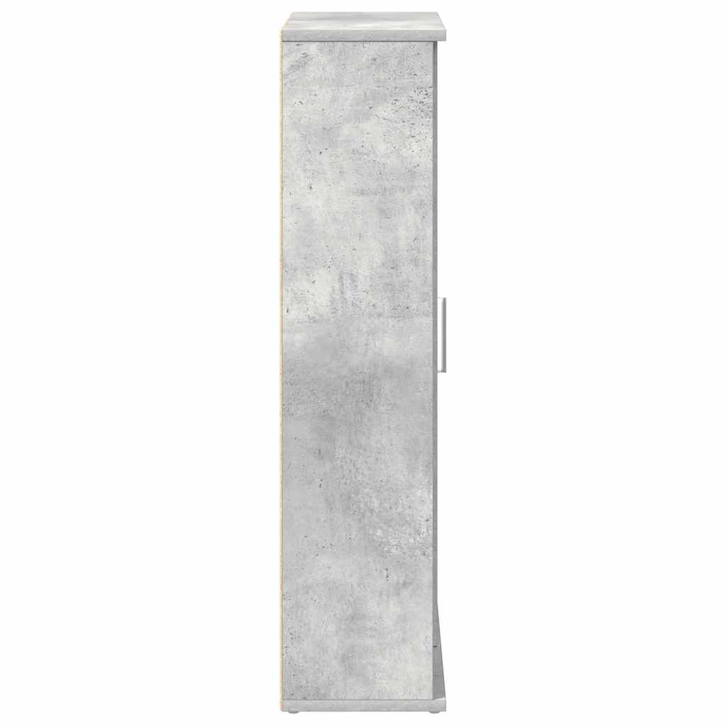 Dulap de baie cu suport role, gri beton, 39x22x90 cm GartenMobel Dekor